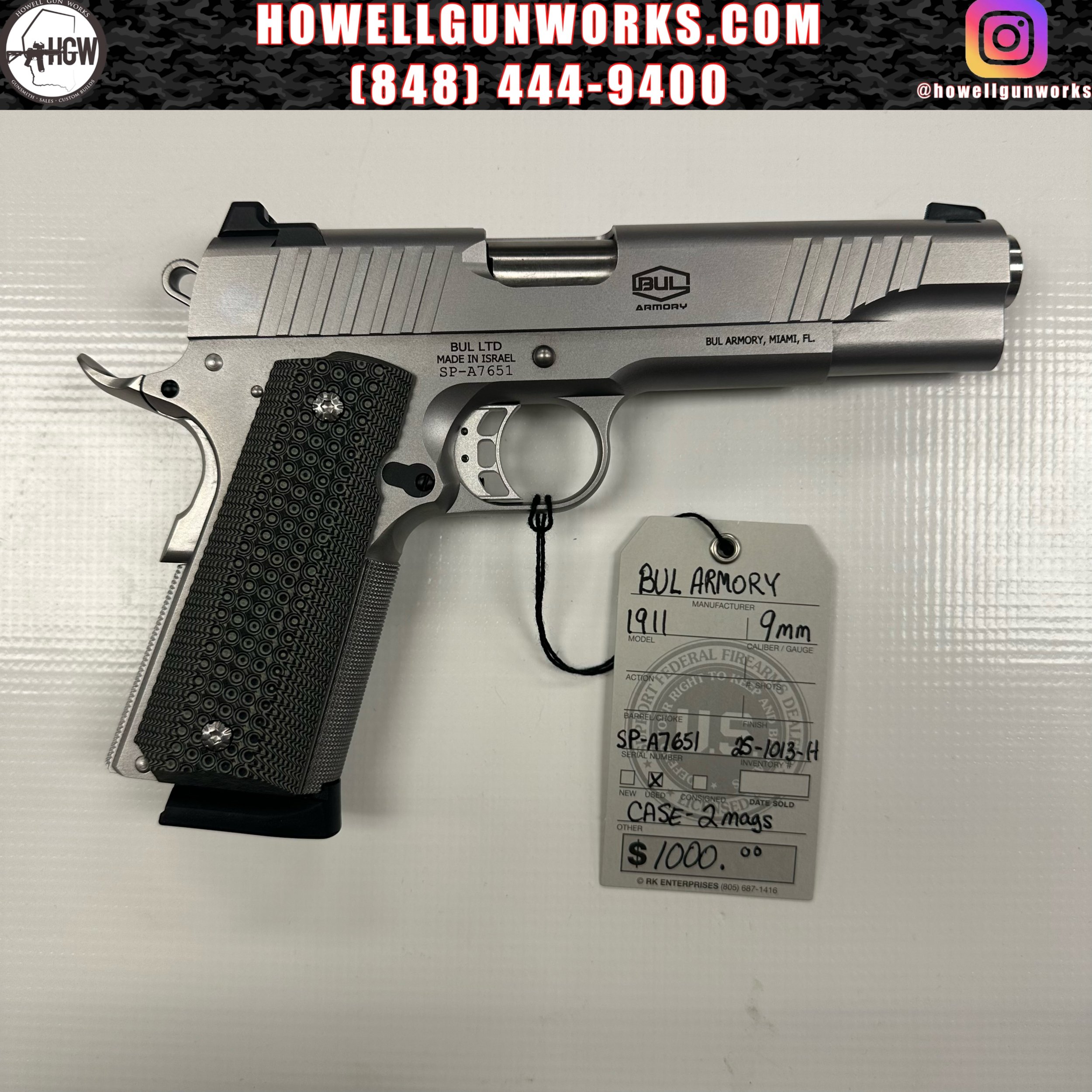 Bul Armory Government 1911 9mm