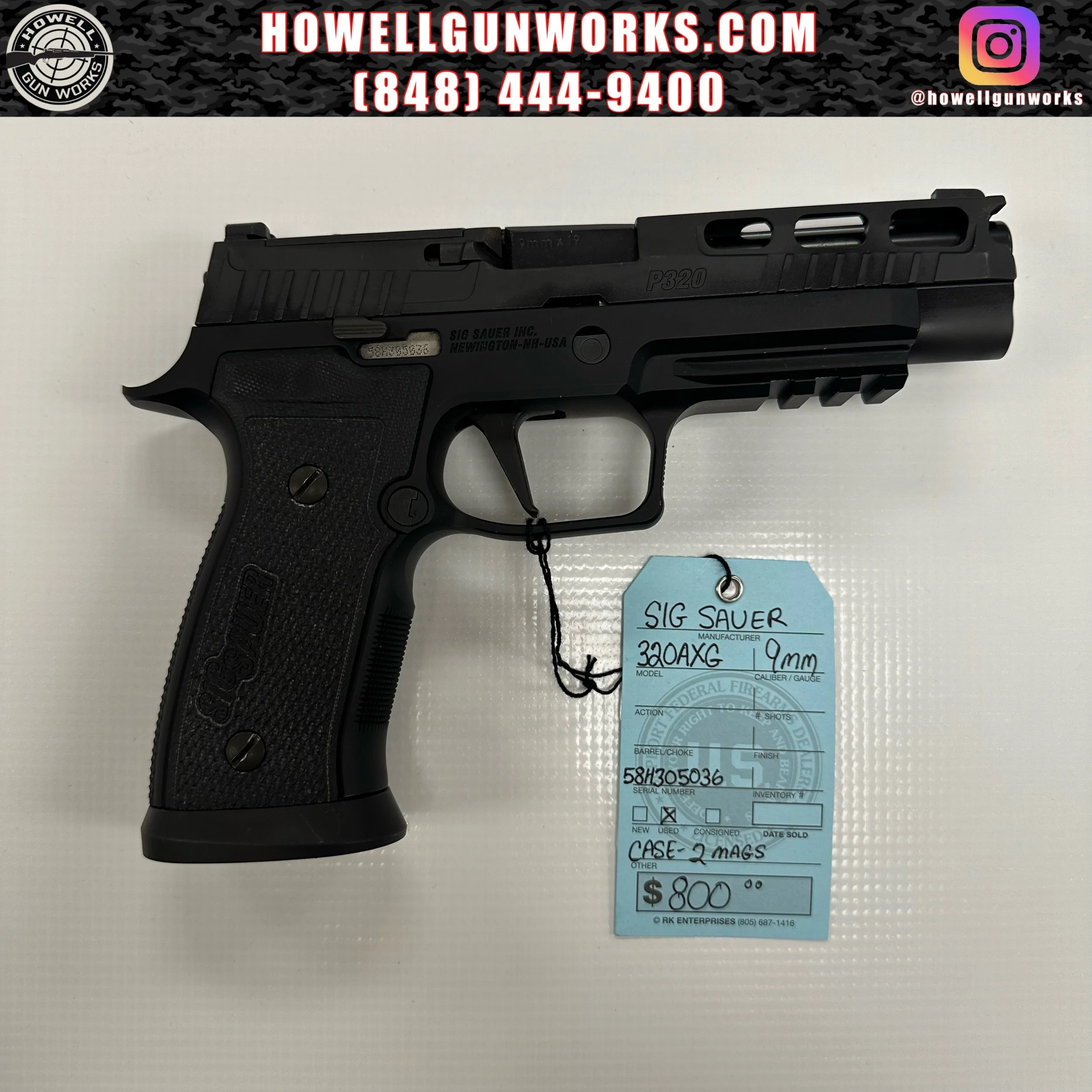 Sig Sauer P320AXG 9mm