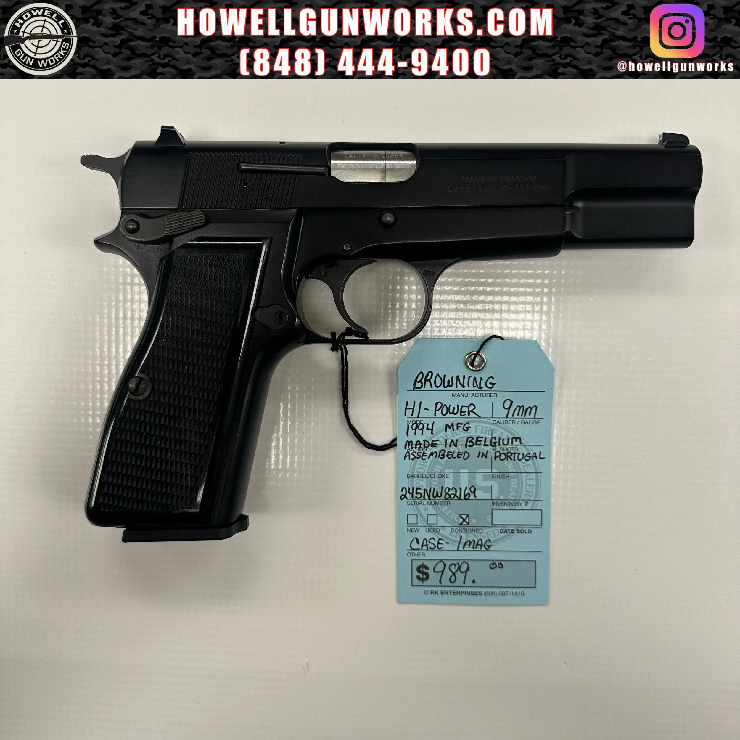 Browning Hi-Power Mark III 9mm