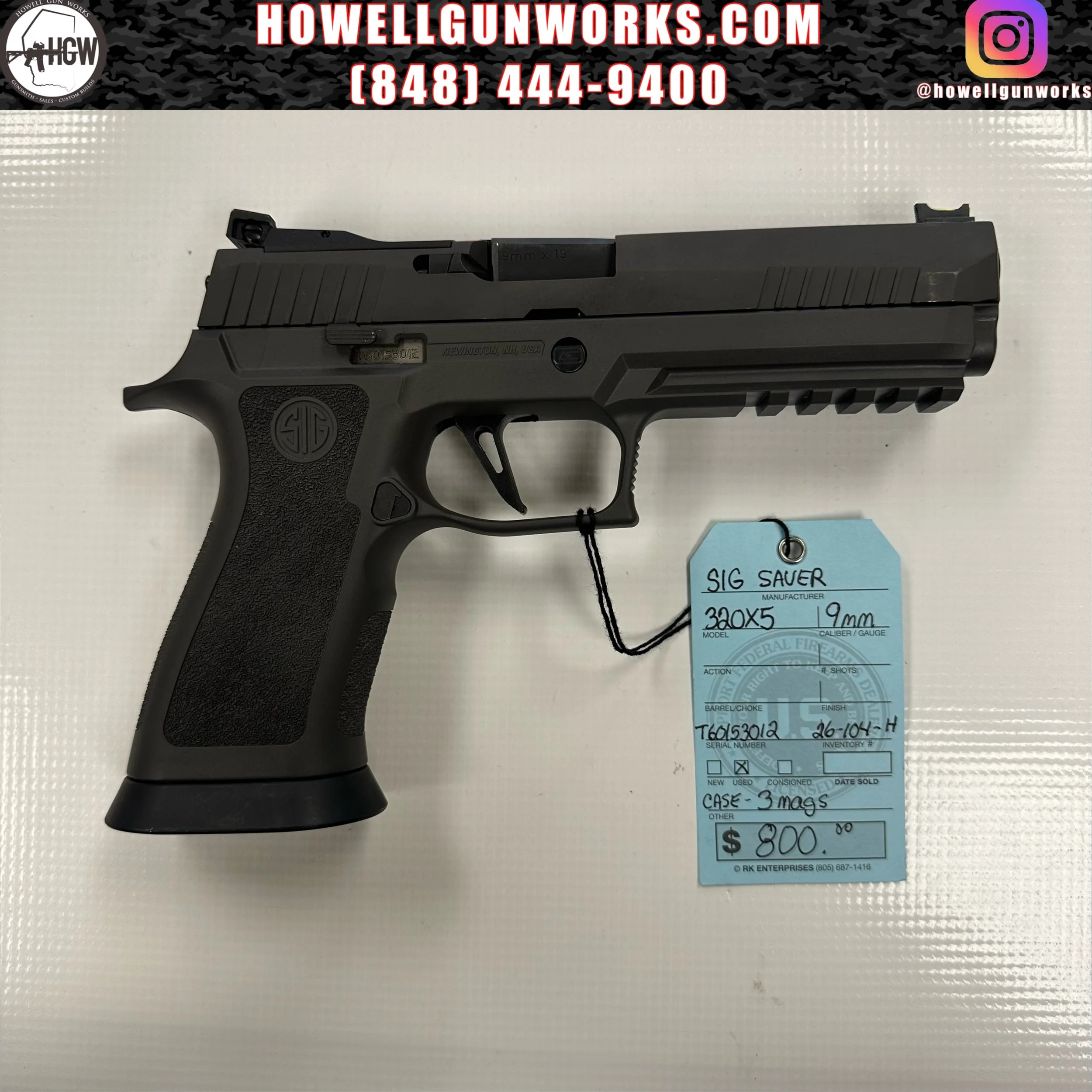 SIG Sauer P320X5 9mm