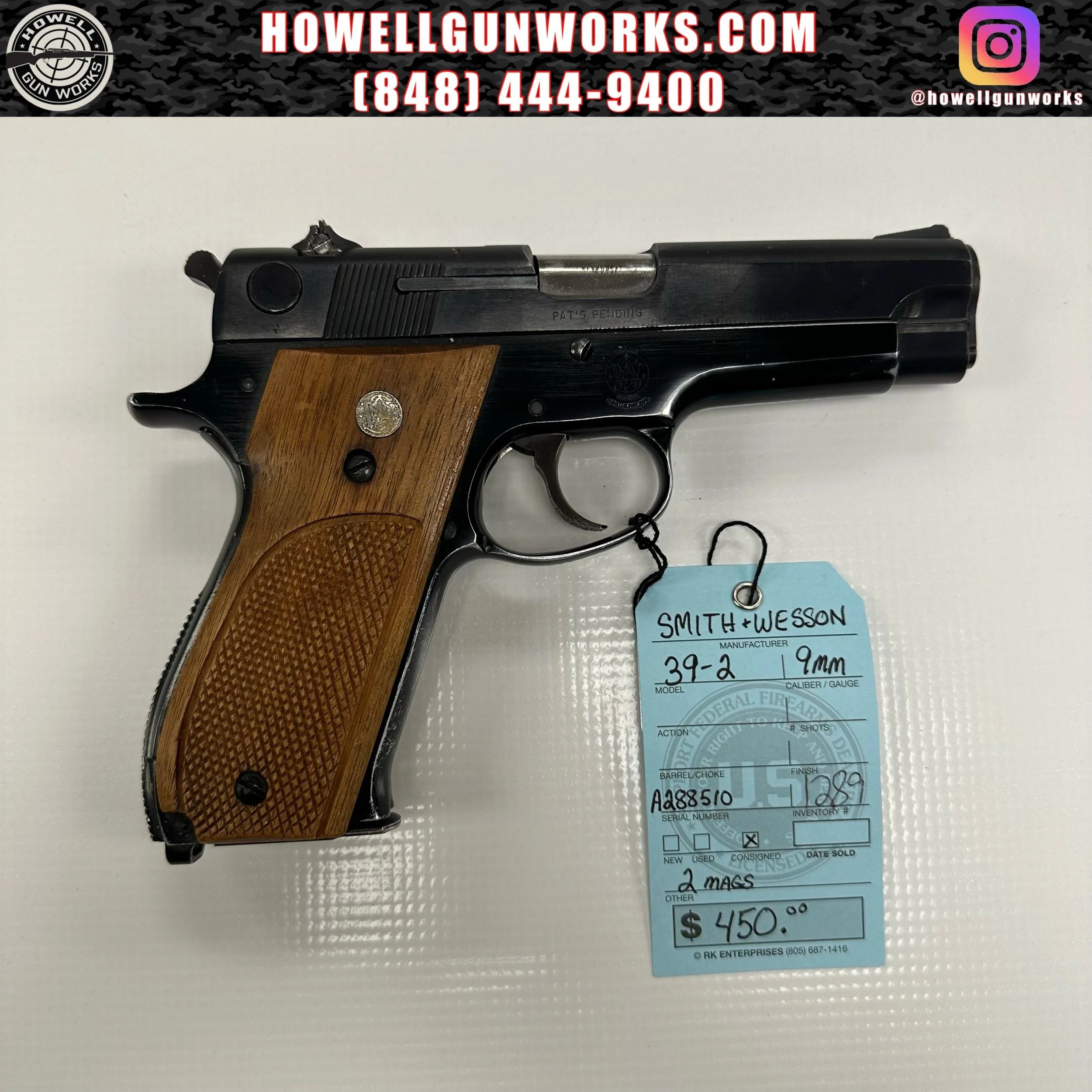 Smith & Wesson 39-2 9mm