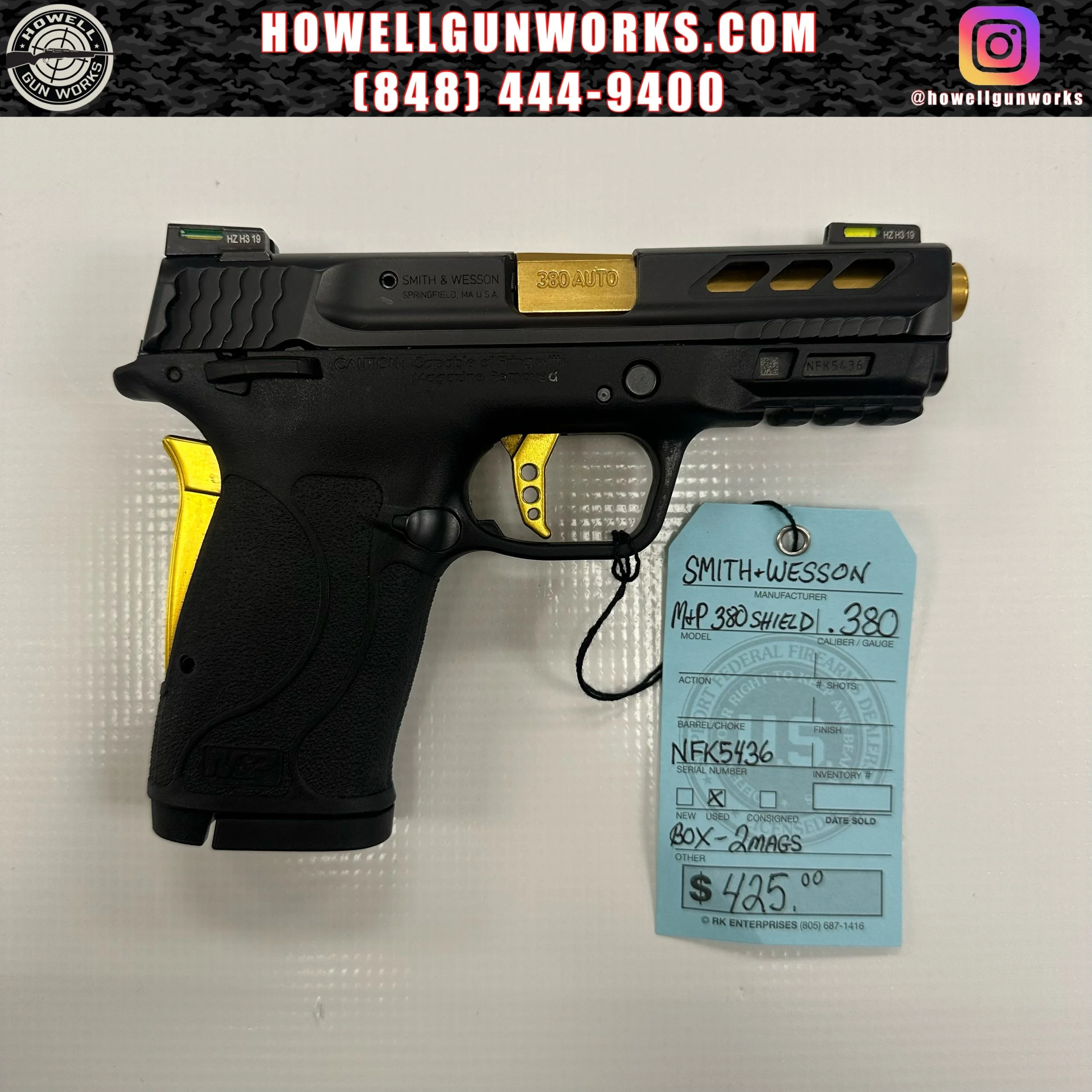 Smith & Wesson M&P 380 Shield .380ACP