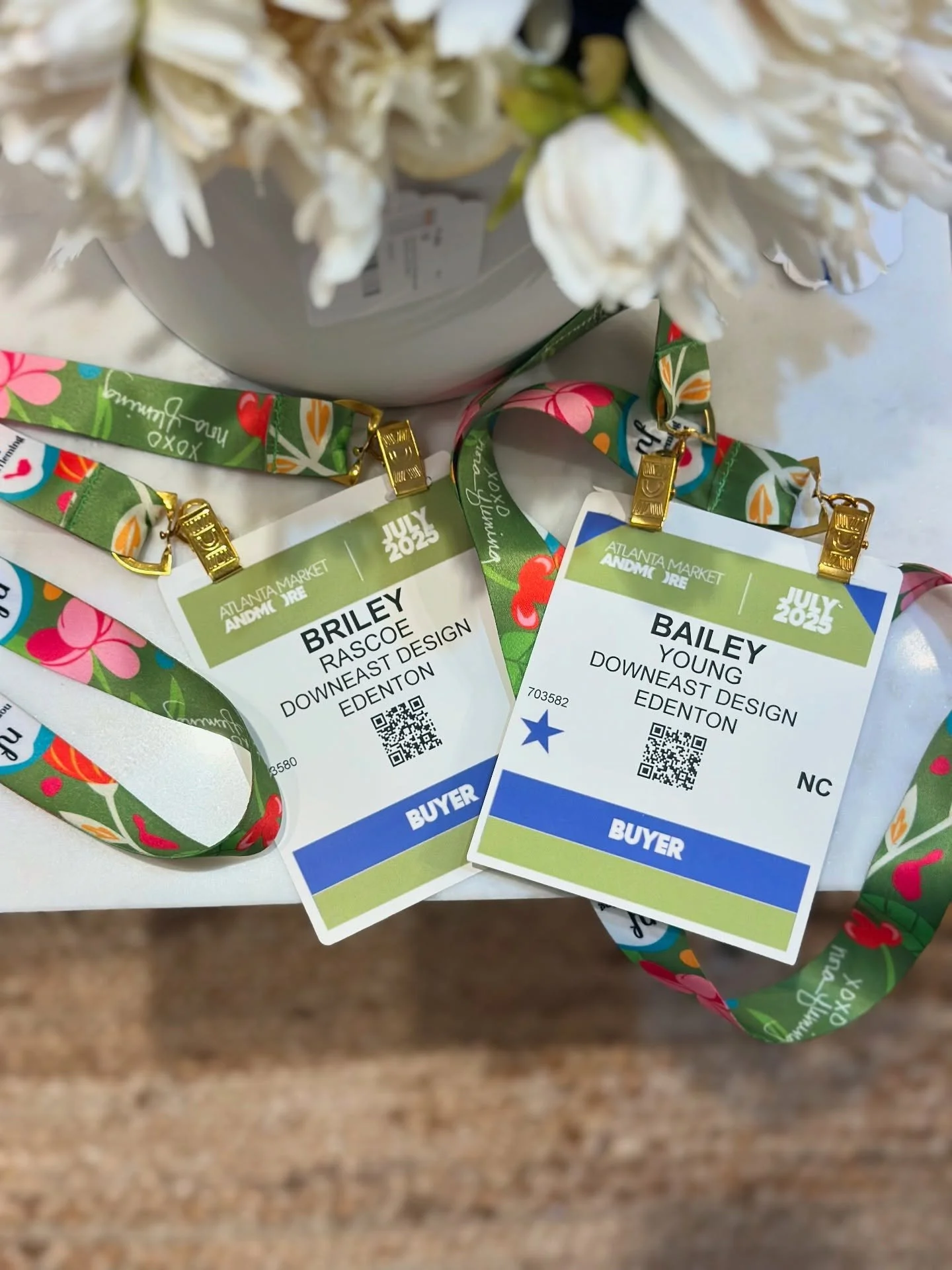 Day 1 of Atlanta Market! Picking out all the beautiful things for Down East Home storefront 🛋️💛