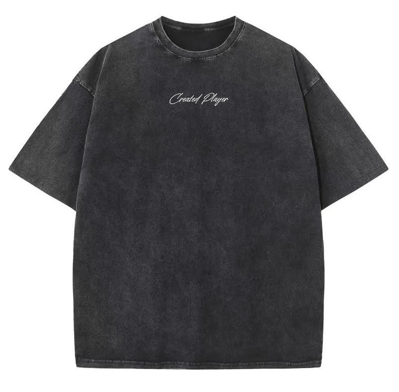 Created Player Heavy Washed Black Shirt