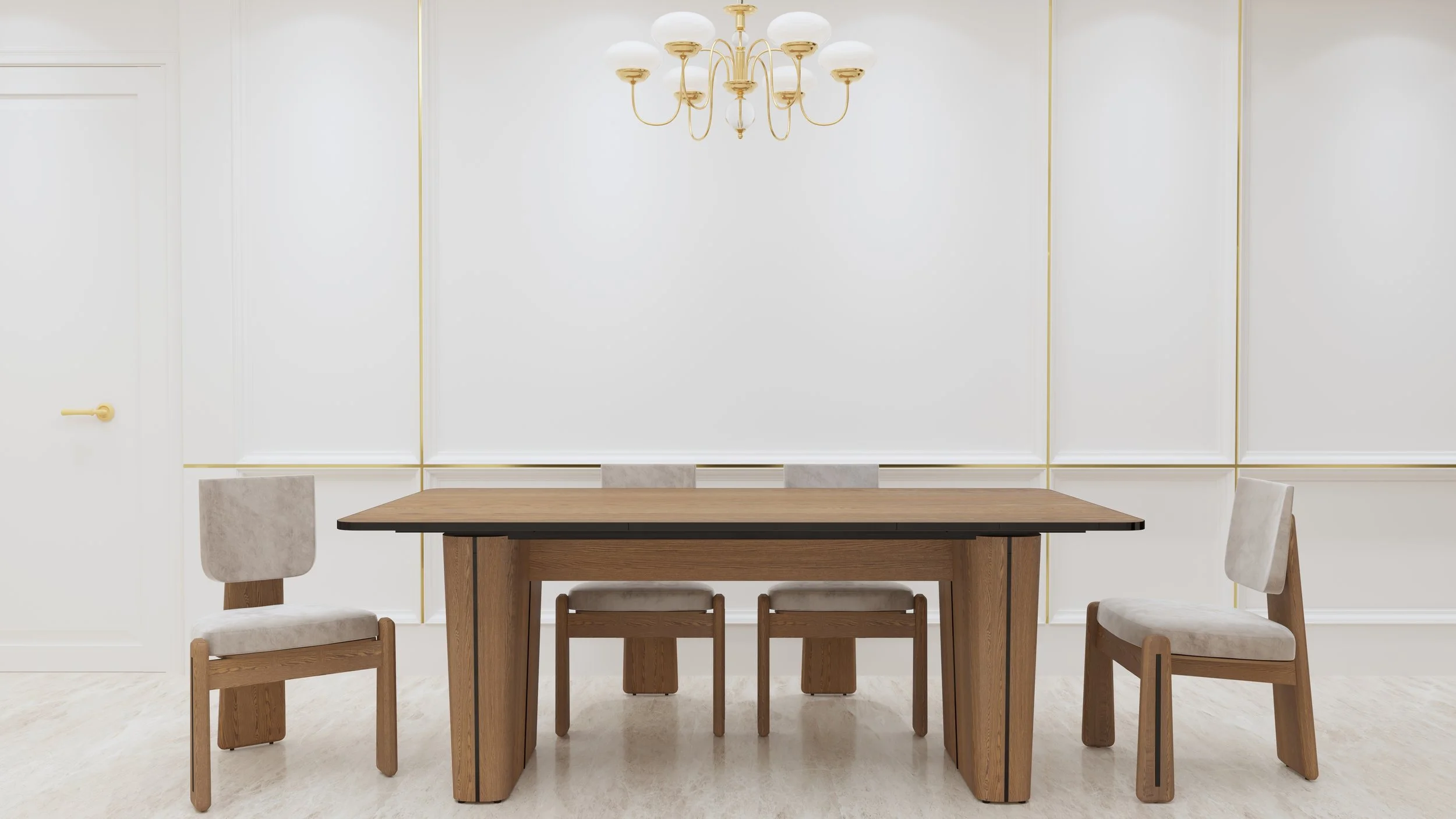 Sculptree Wooden Dining Table Set - DT.003