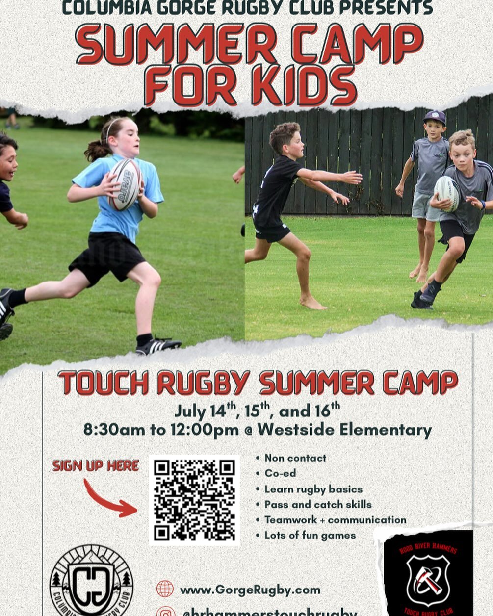 Don’t forget to sing up for our kids camp this summer! We’ve got a good crew coming. Sing up at https://www.gorgerugby.com/youth-touch-rugby-camp