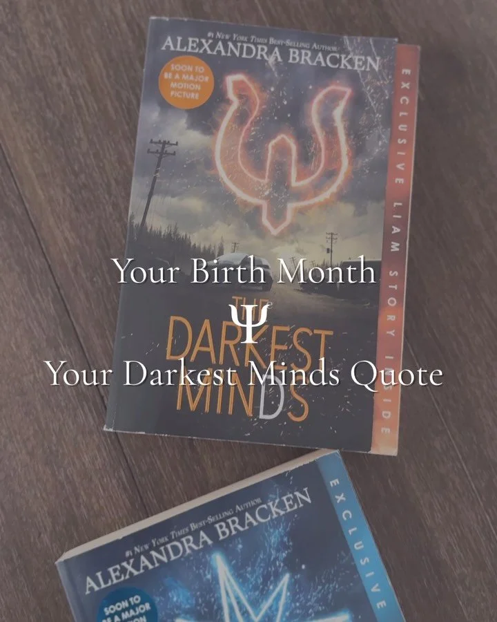 Claim your quote in the comments! ❤️🧡💛💙💚 The Darkest Minds is a completed dystopian series with romance, action, classic rock, telekinetic powers, heart-shattering moments that&rsquo;ll make you cry, and a found family of cinnamon rolls who can k