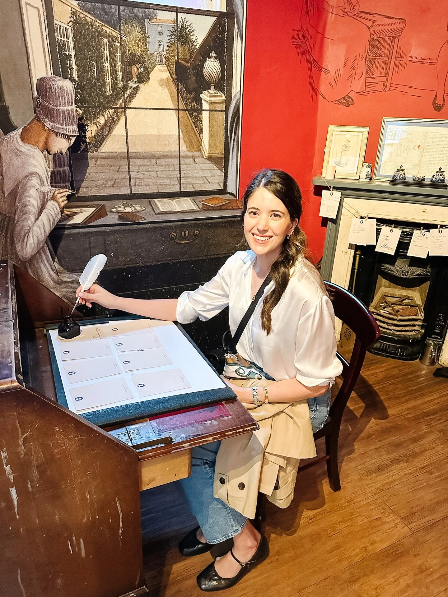 In honor of Jane Austen&rsquo;s 250th birthday, a little trip down memory lane to Bath last summer. We lucked out with such a beautiful day! If you find yourself there, be sure to visit the wonderful @thejaneaustencentre ❤️

While Pride &amp; Prejudi