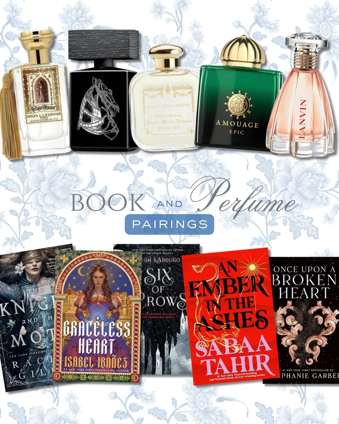 I had so much fun with this batch of book and perfume recommendations (and HAD to include my fellow perfume lover @sabaatahir ❤️)! Let me know if you have any books you&rsquo;d like me to tackle next! #perfume #bookworm