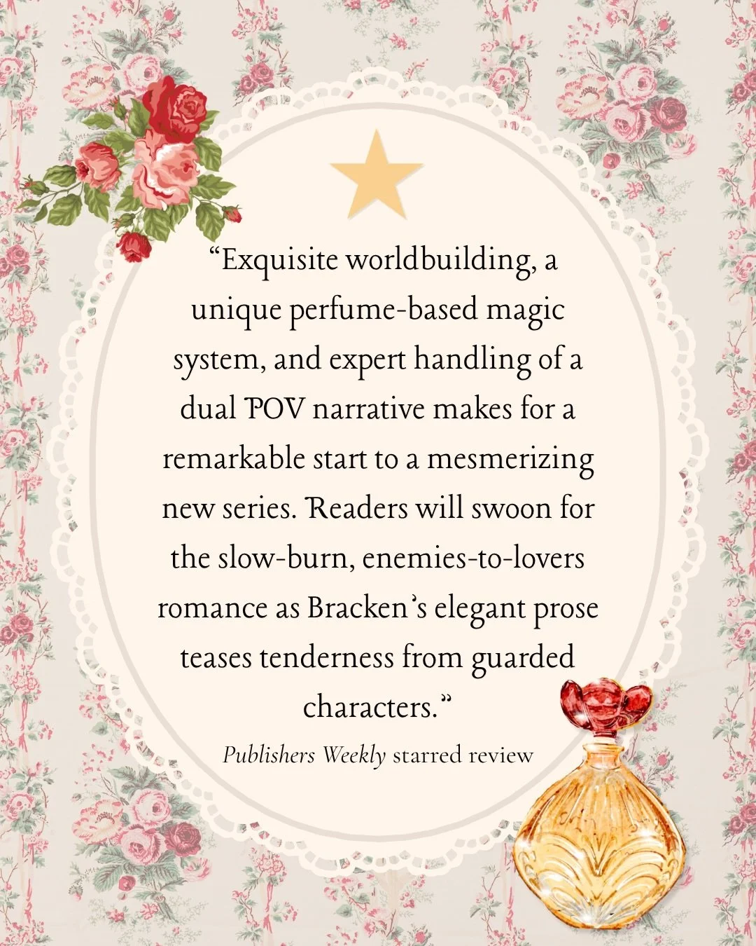 Guys!! 😭💕 I woke up to a STARRED REVIEW from PW for IMMORTAL ROSE this morning and I am truly beside myself!!! This book was such a labor of love (that rewrite!!) and I truly wondered if anyone out there would connect with the story and characters,