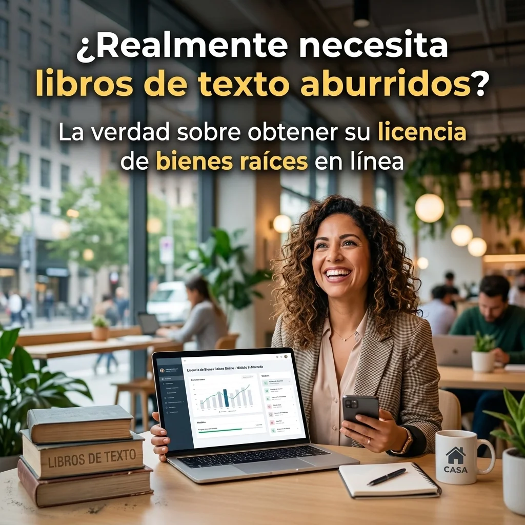 Realmente necesita libros de texto aburridos? La verdad sobre obtener su licencia de bienes raíces en línea