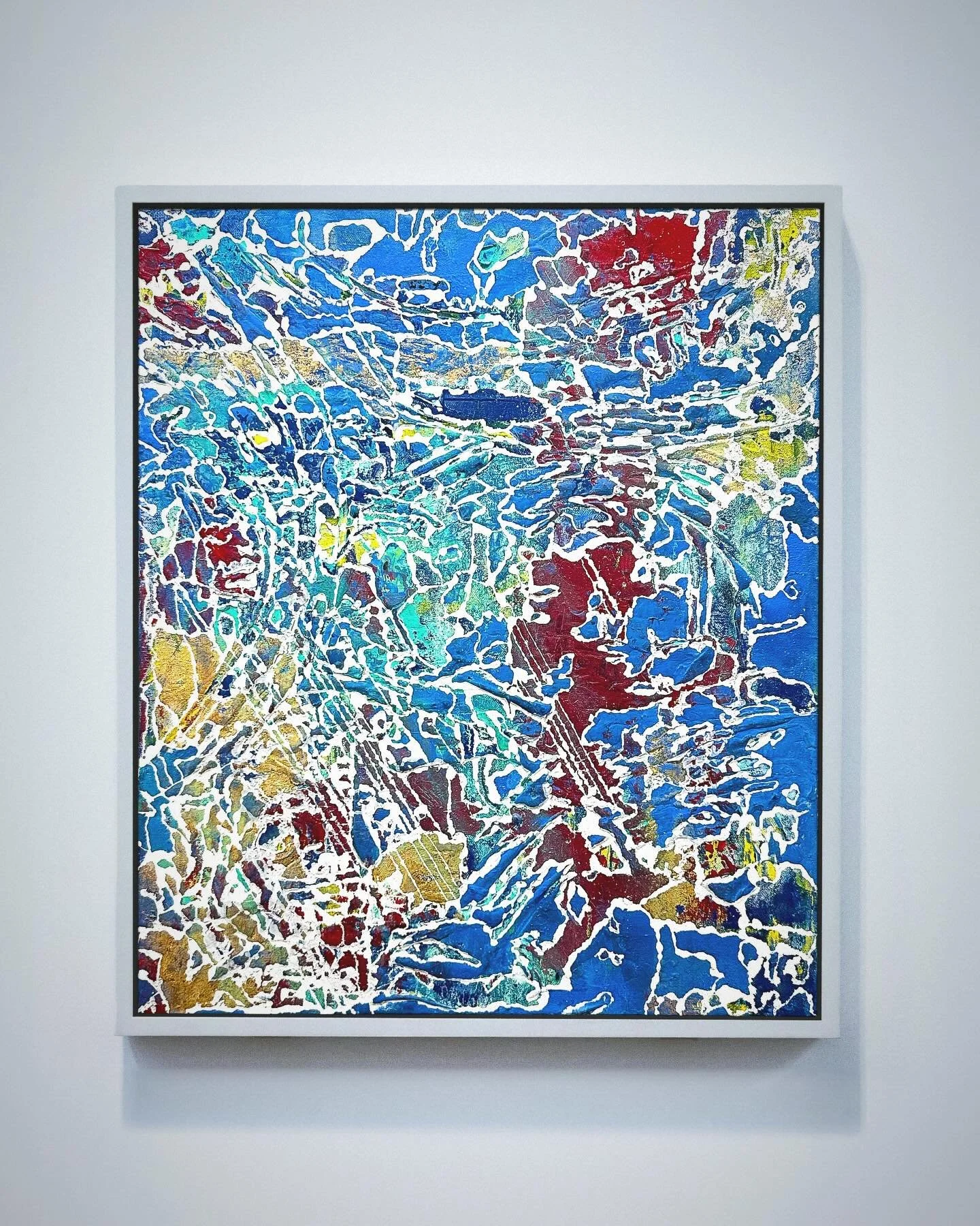 &ldquo;Travelers&rdquo; 
2024
20X24in
Acrylic, Gouache, Gold Leaf
on canvas