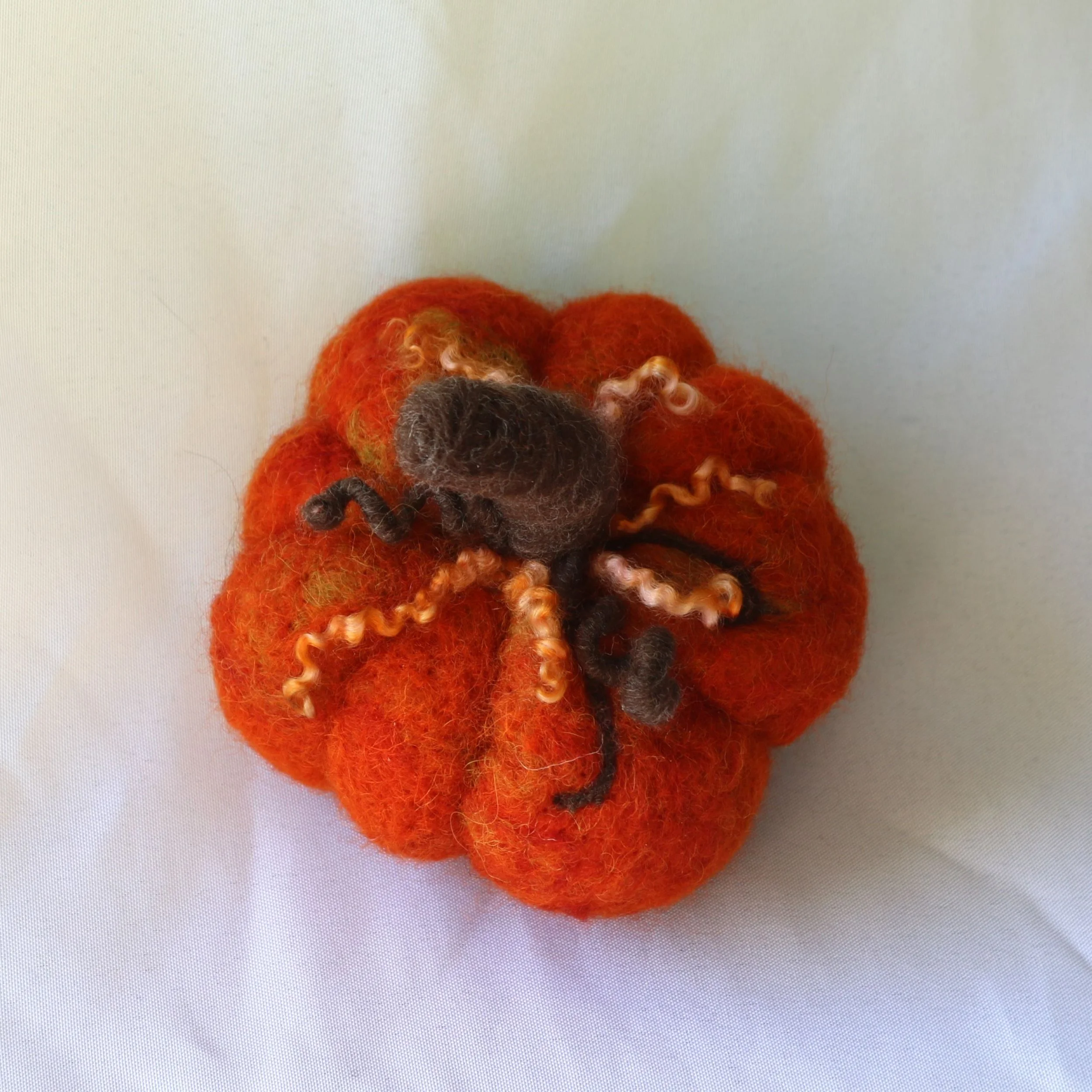 Needle Felted 5” Pumpkin