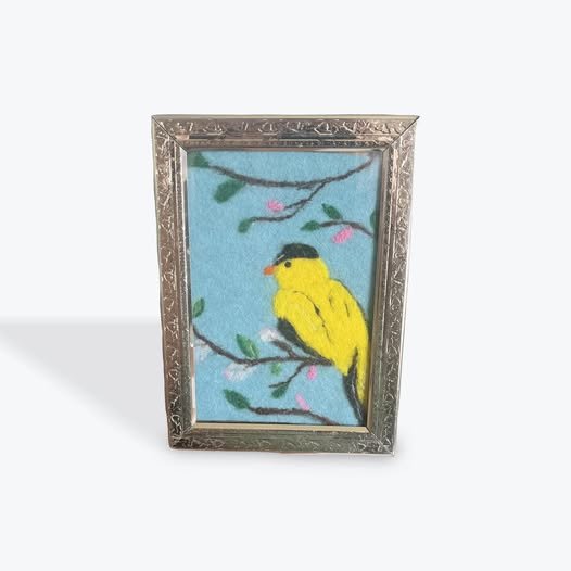 Bird on a Branch 5x7 Landscape 