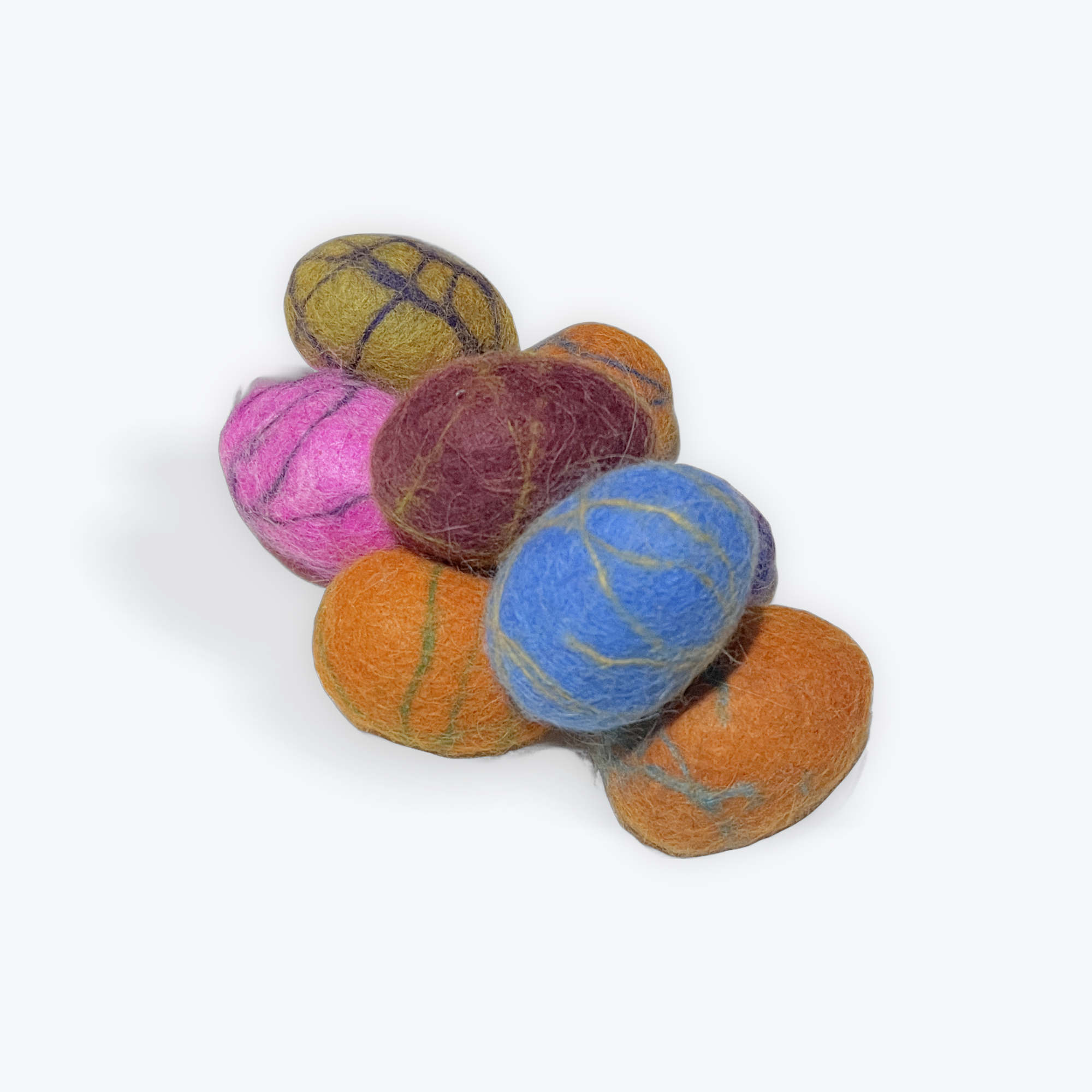 Wet Felted Musical Eggs