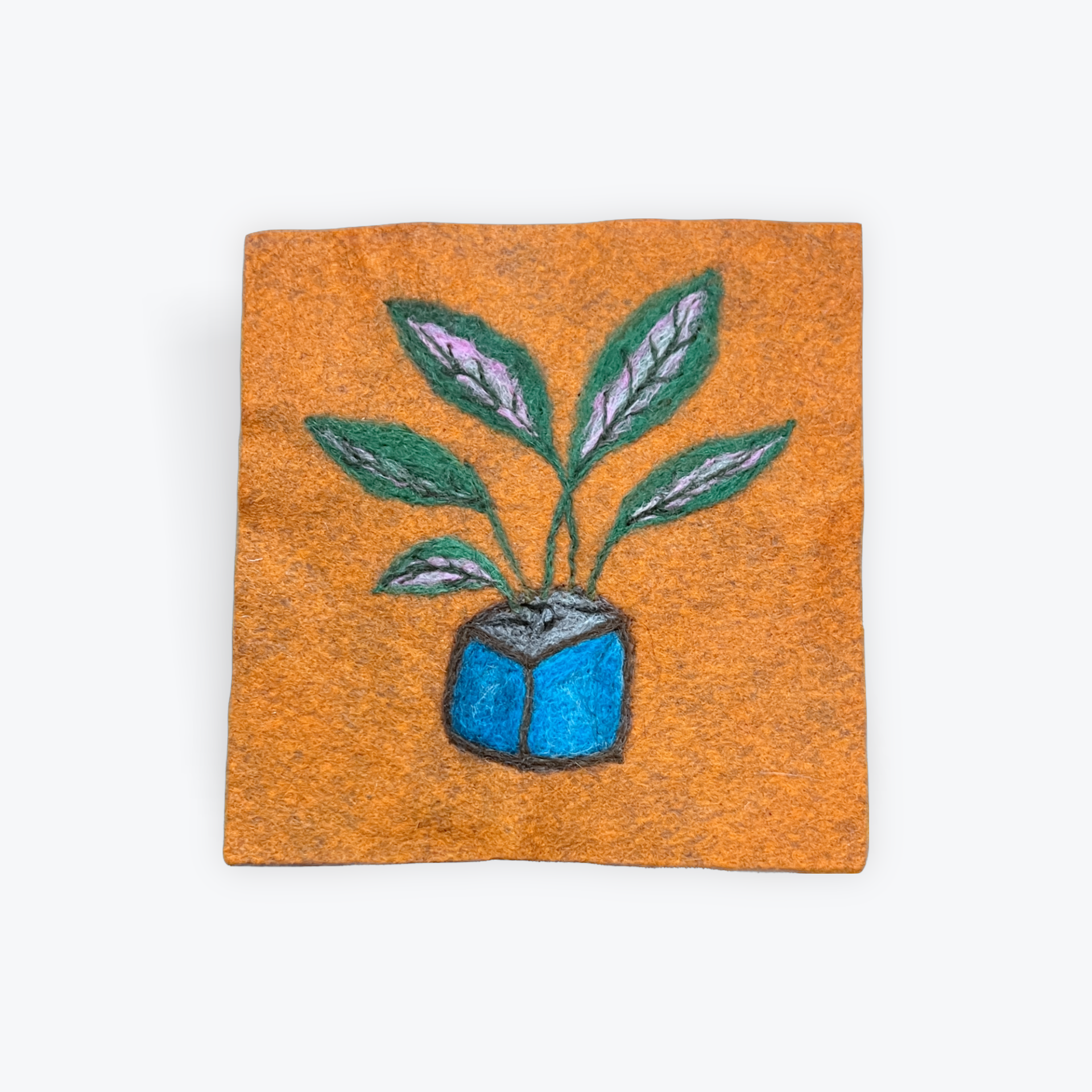 2D Needle Felted House Plant