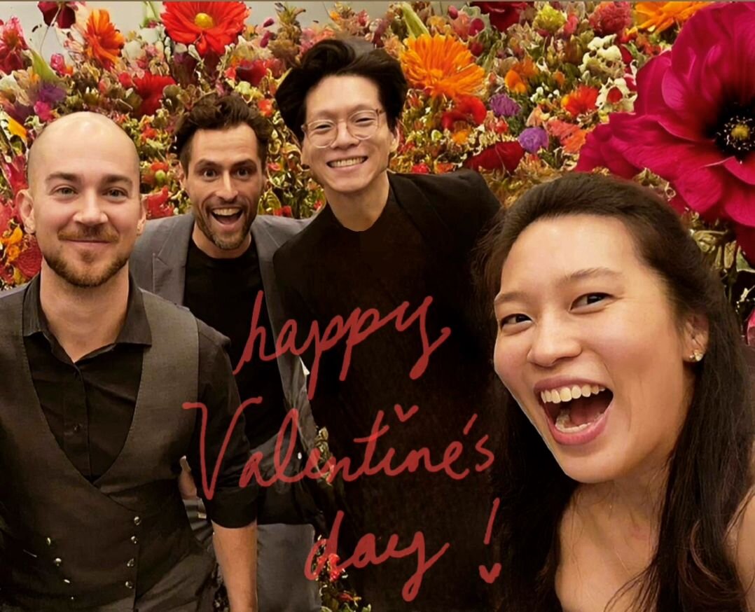 What's the musician's key to successful dating? They know how to play it by ear, strike just the right chords, and pull the strings of love! 

Happy Valentine's Day from the Dover Quartet! 🎶❤️
&bull;
&bull;
&bull;
#valentines #musician #dadjokes #ha