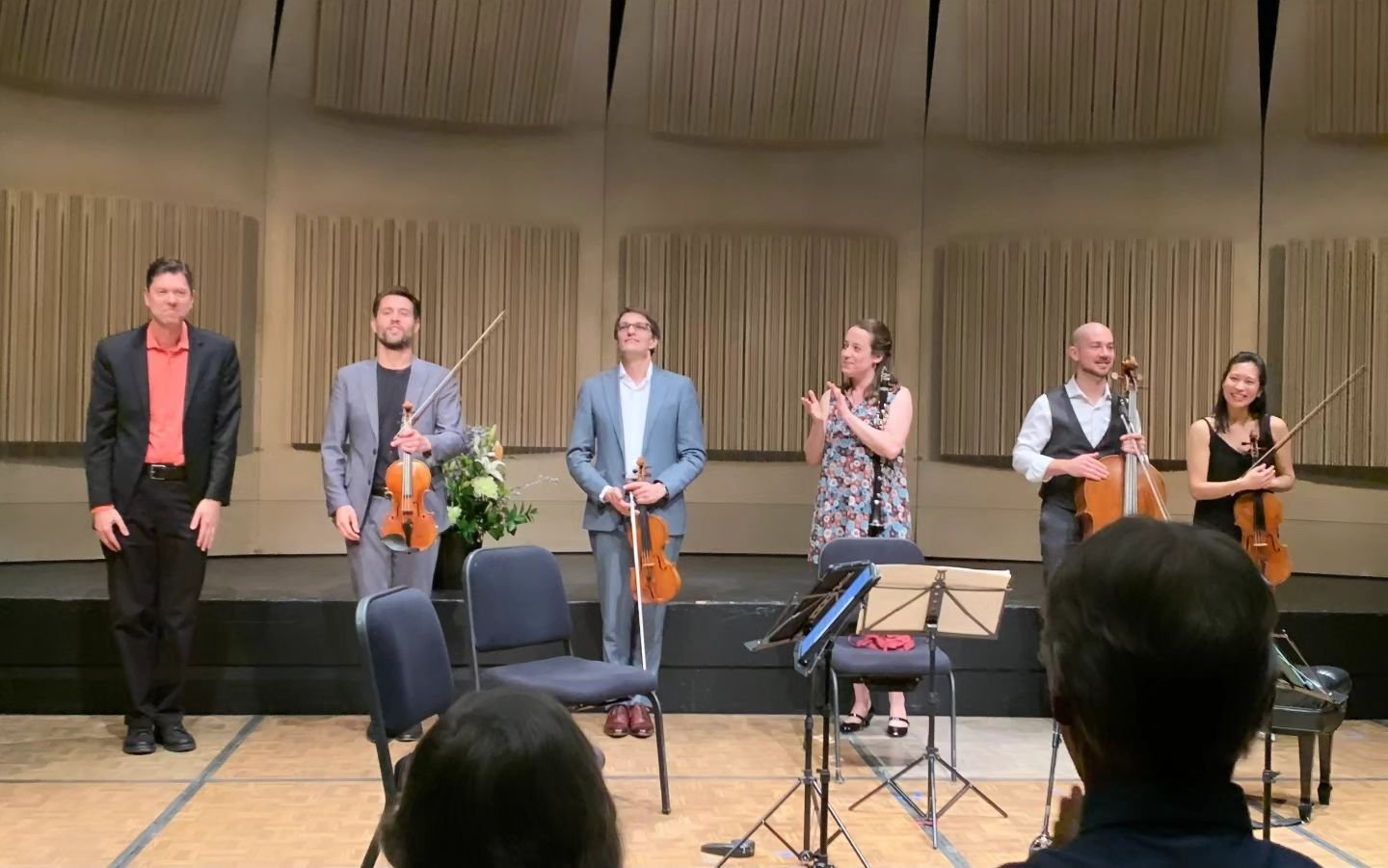 Last month, we had the pleasure of giving the world premiere of @pierrejalbert 's clarinet quintet, 'Equilibrium' with @romiedegl in Tucson, Arizona @arizonachambermusic. 
This work was commissioned by @arizonachambermusic, sponsored by Jean-Paul Bie