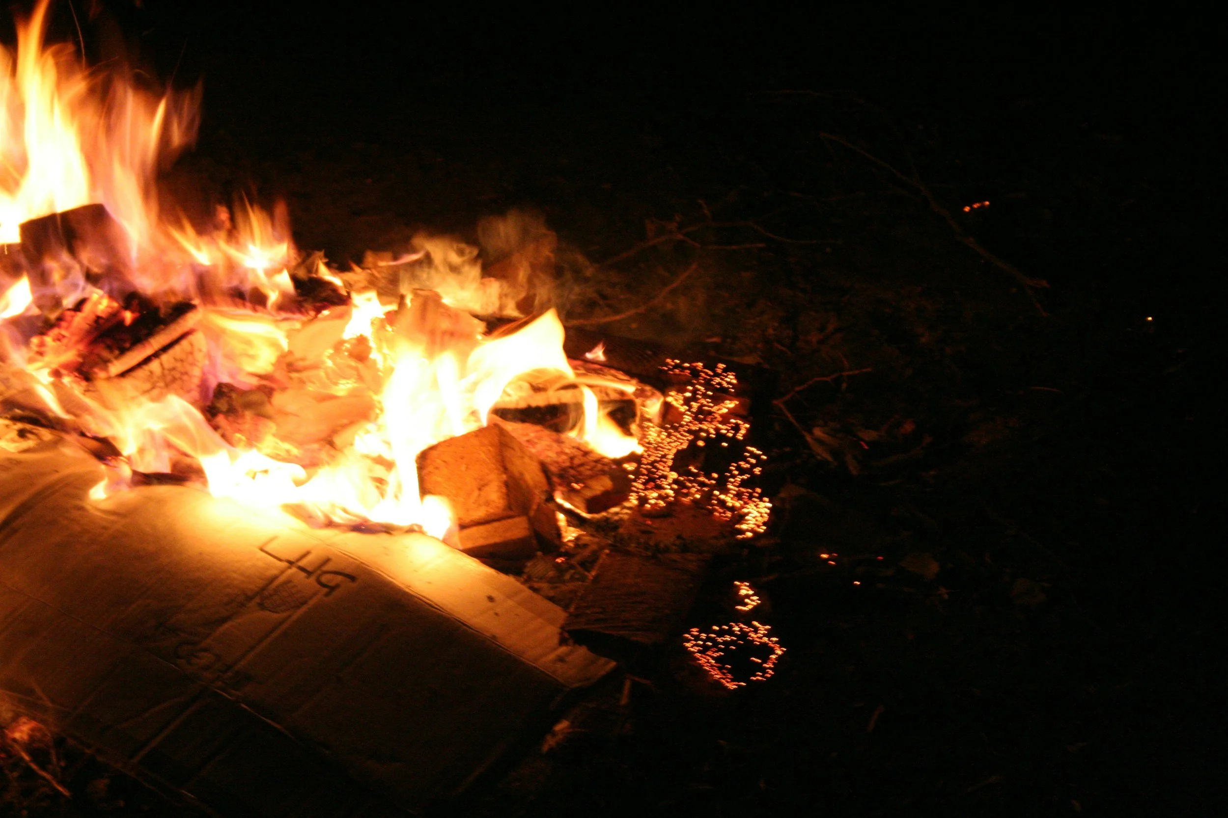 When it burns