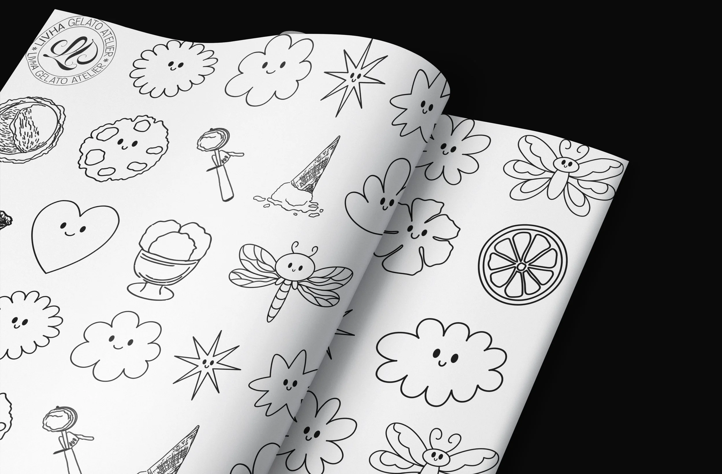 Ilustraciones de marca para papelería