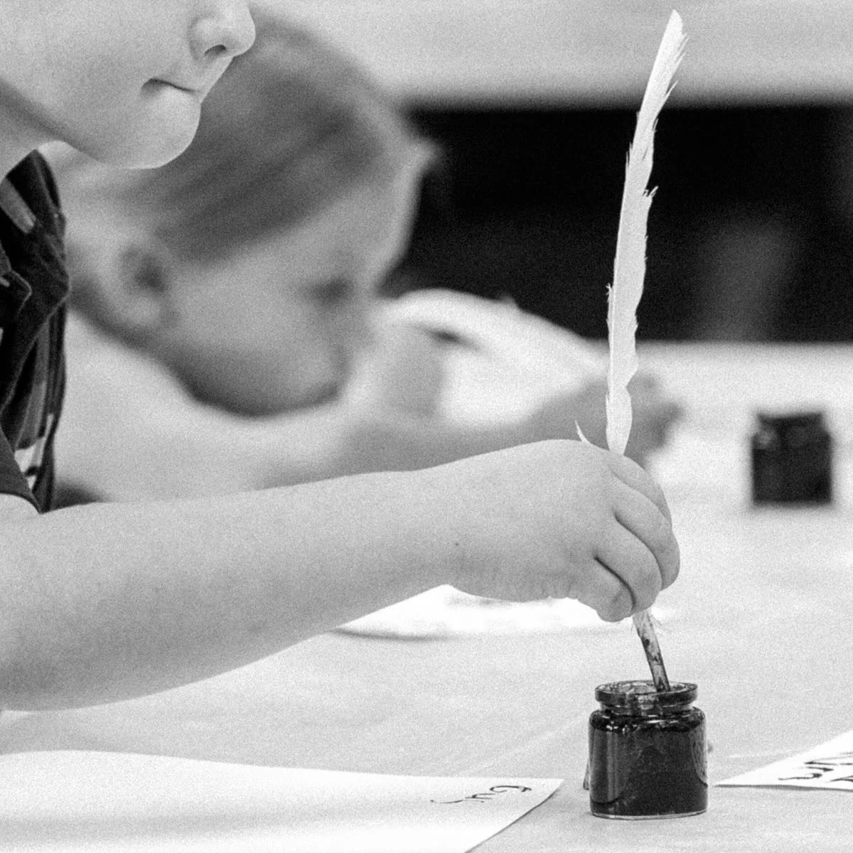 This week, students are making the box and ink for their writing kit. The entire project involves a basswood box, iron gall ink, a quill, and, of course, making their own paper. Thank you @handmadepapergb