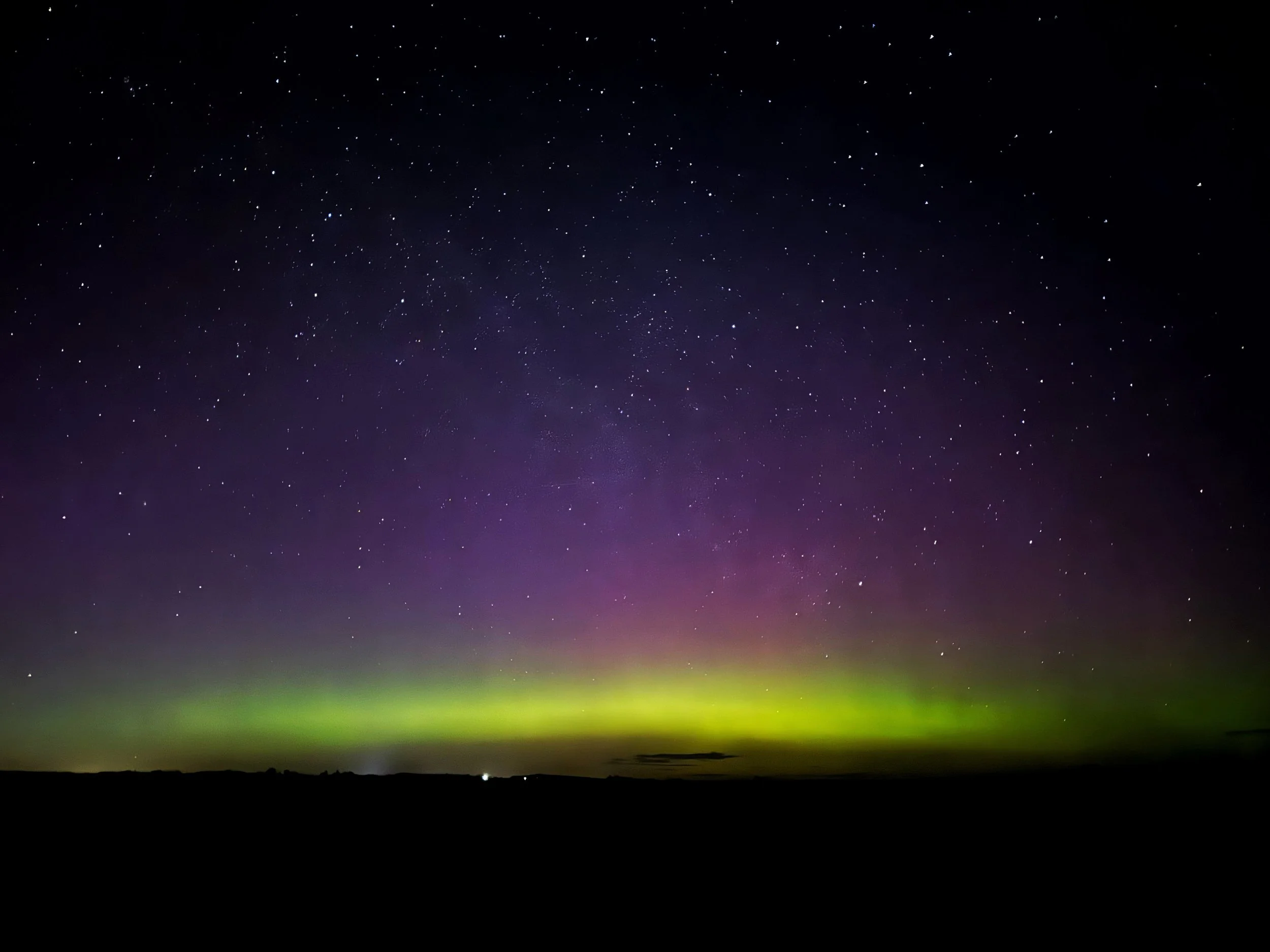 The Aurora Borealis as seen from the Cottage