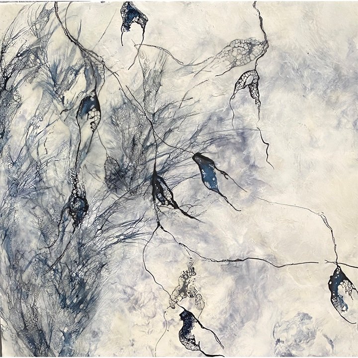 Moselle V (20"x20") - encaustic