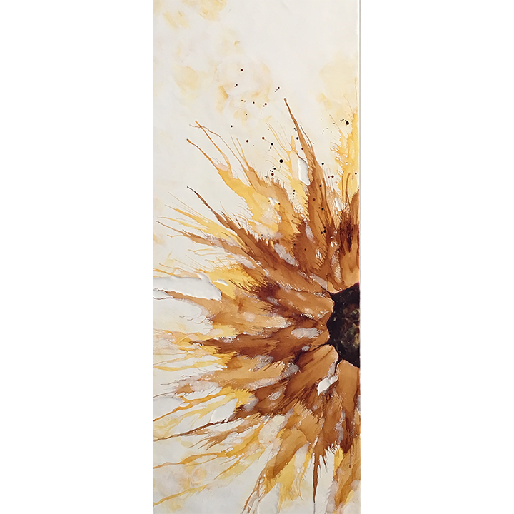 Éclos Ensoleillé (40"x20") -encaustic