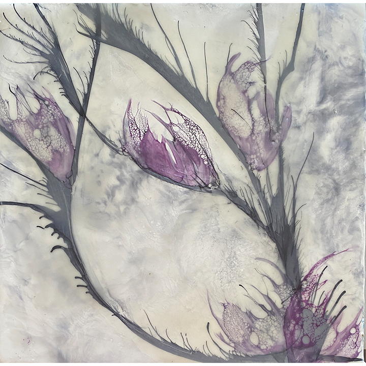 Moselle IV (10"x10) - encaustic