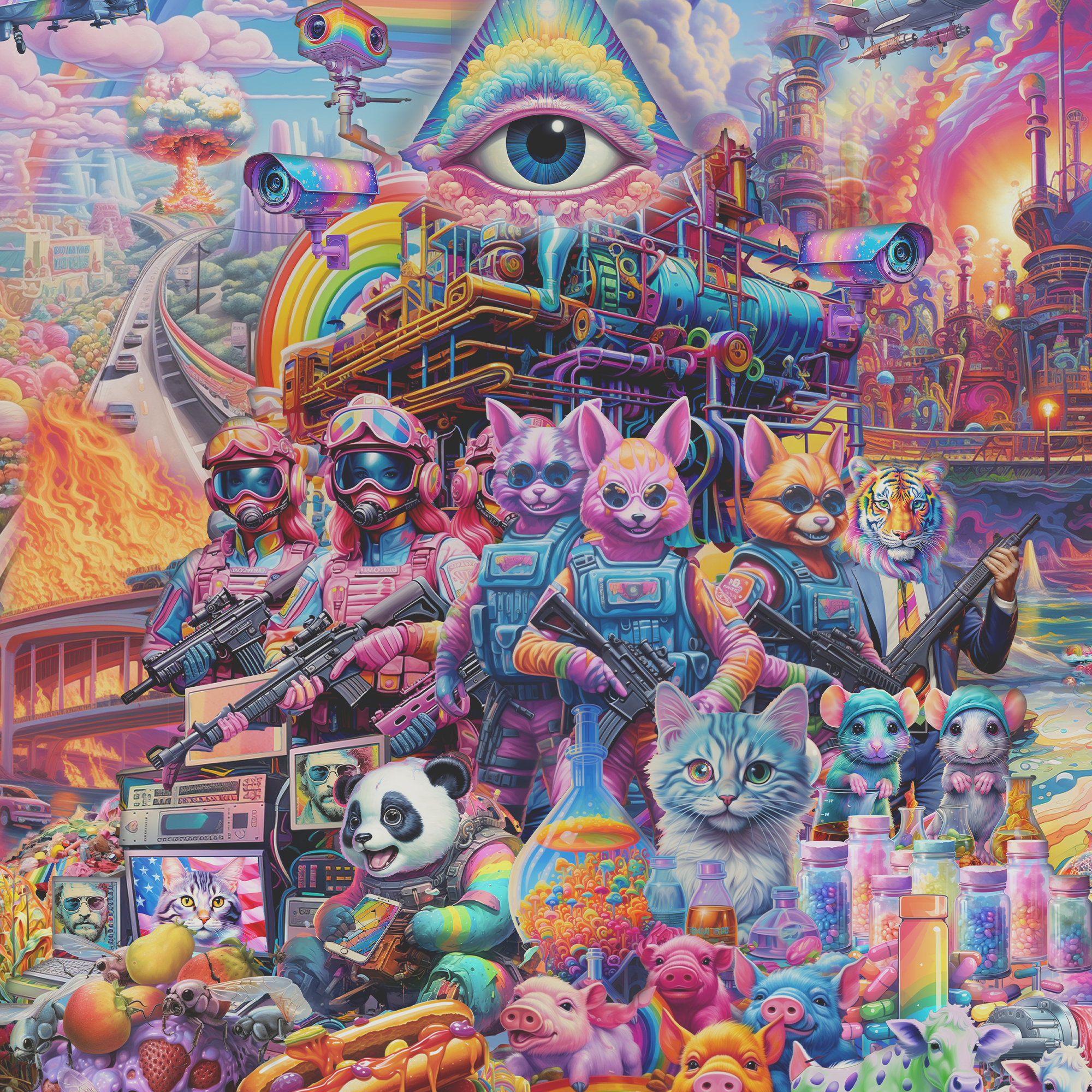 INDUSTRIAL SOCIETY AND ITS FUTURE IN LISA FRANK STYLE