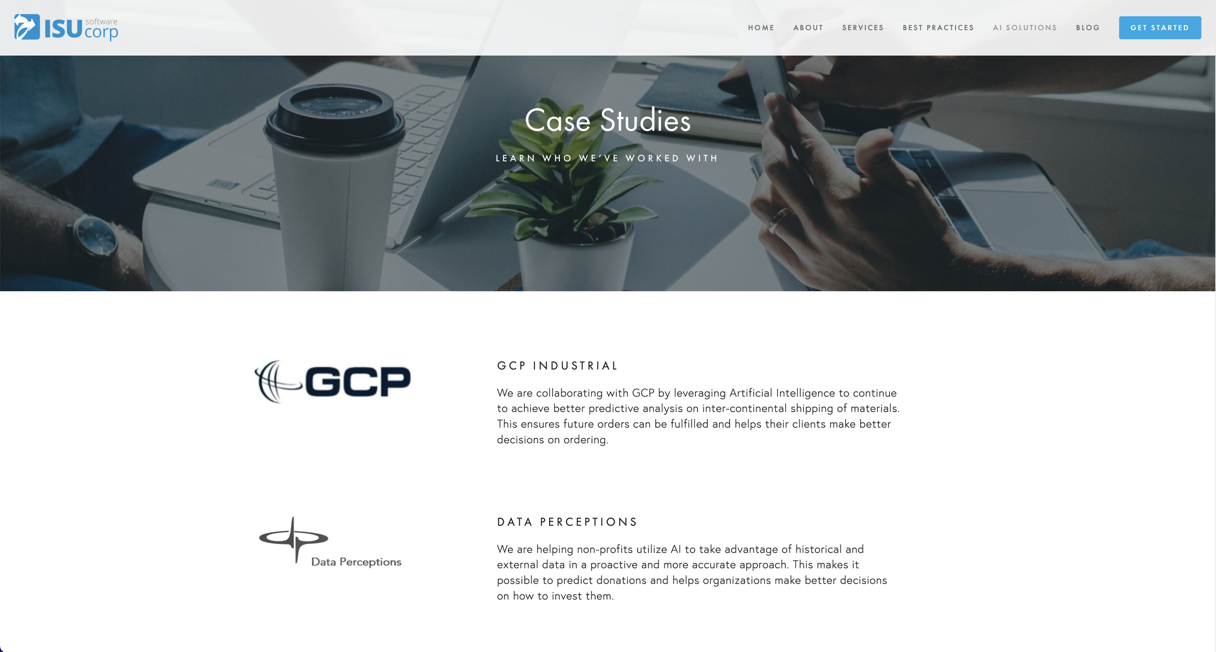 ISU Corp Case Studies Page