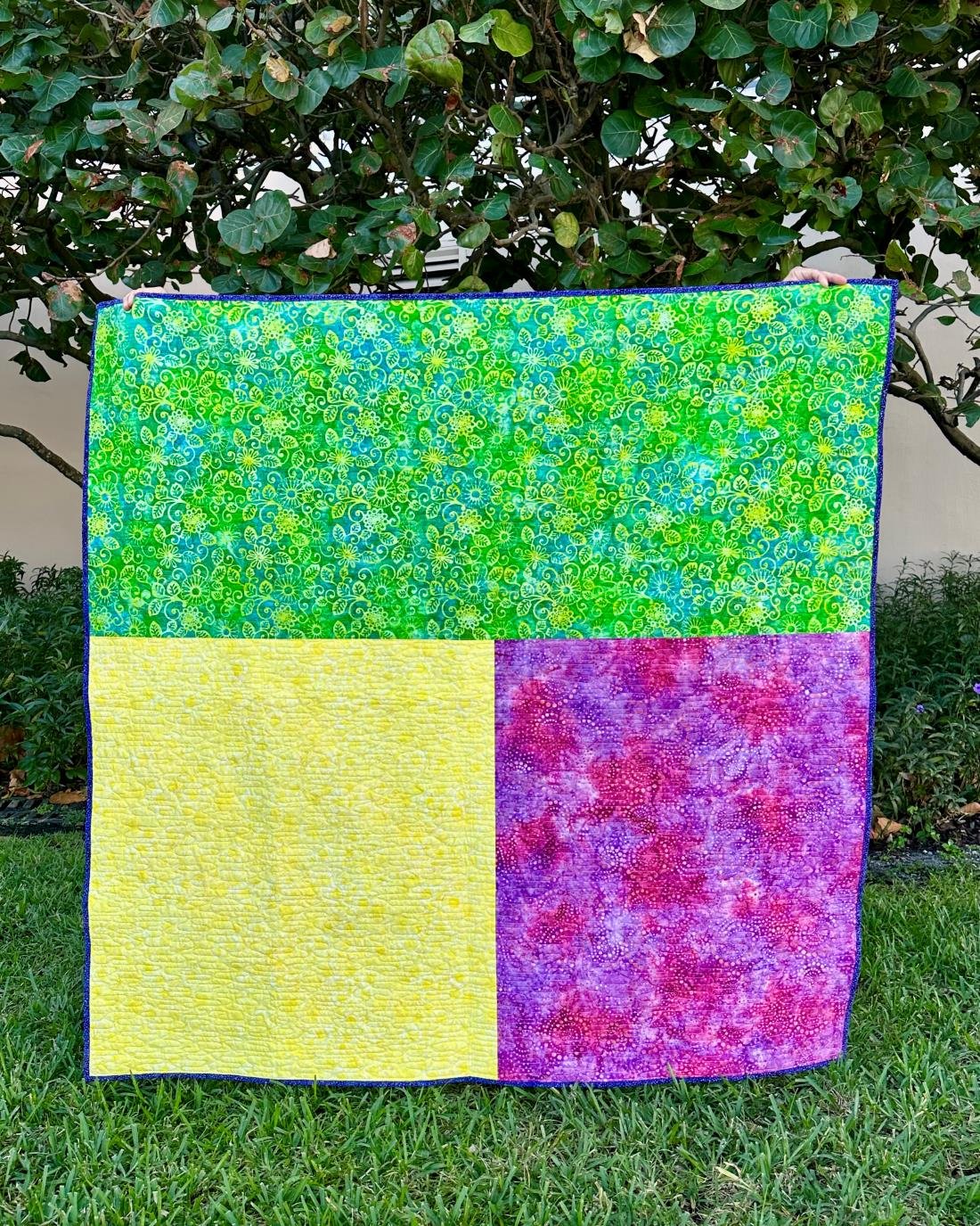 Trip Around the World quilt back