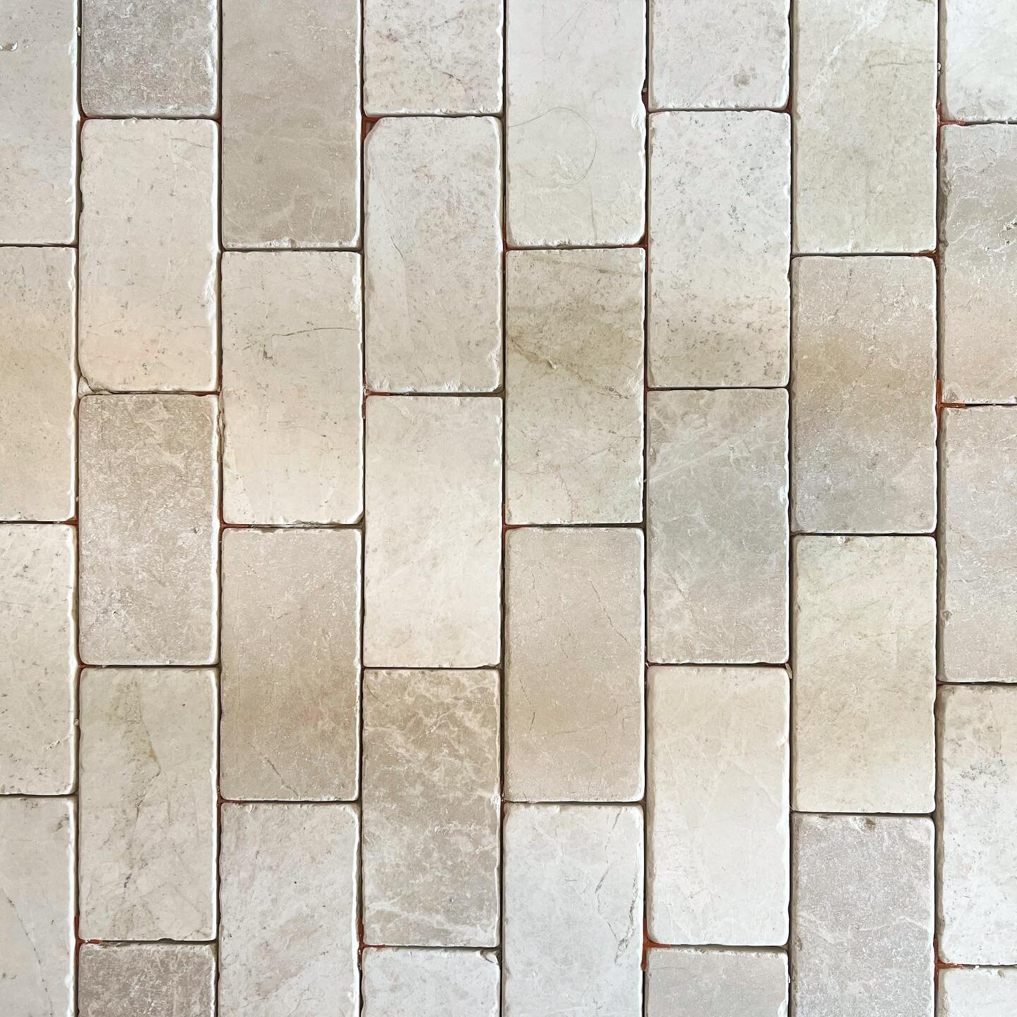 That fresh tile feeling.  Next up - grout!

#marble #marbletile #entryway #homeimprovement #construction #tile #interiordesign