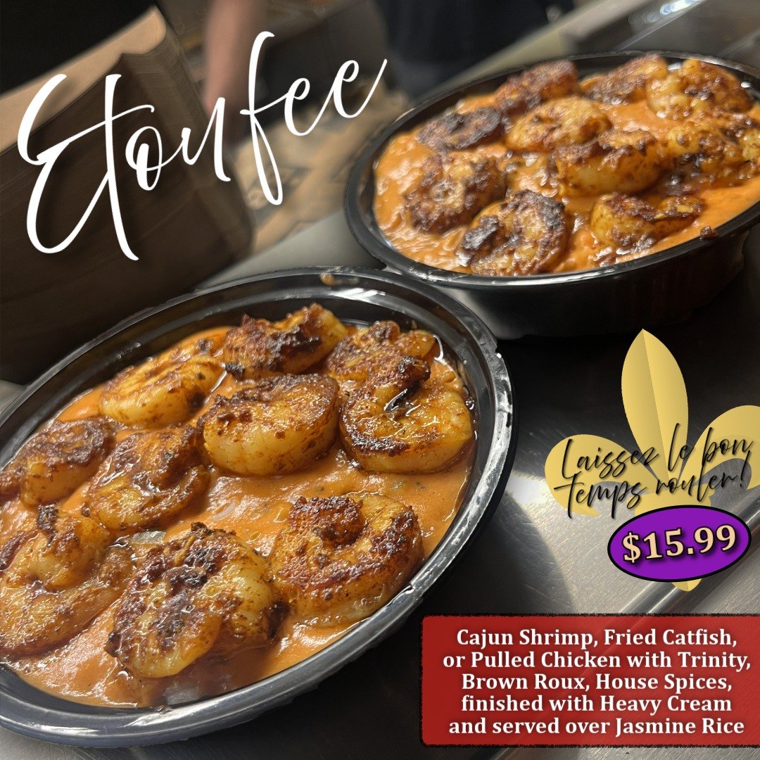 &Eacute;TOUFF&Eacute;E is BACK! 🎭 📣

Laissez les bon temps rouler, Warren! 🎉 This weekend, we&rsquo;re kicking off our Mardi Gras menu with bold bayou flavor and a Cockeye BBQ classic: &Eacute;touff&eacute;e! 🍤 🔥

Trinity, brown roux, house spic