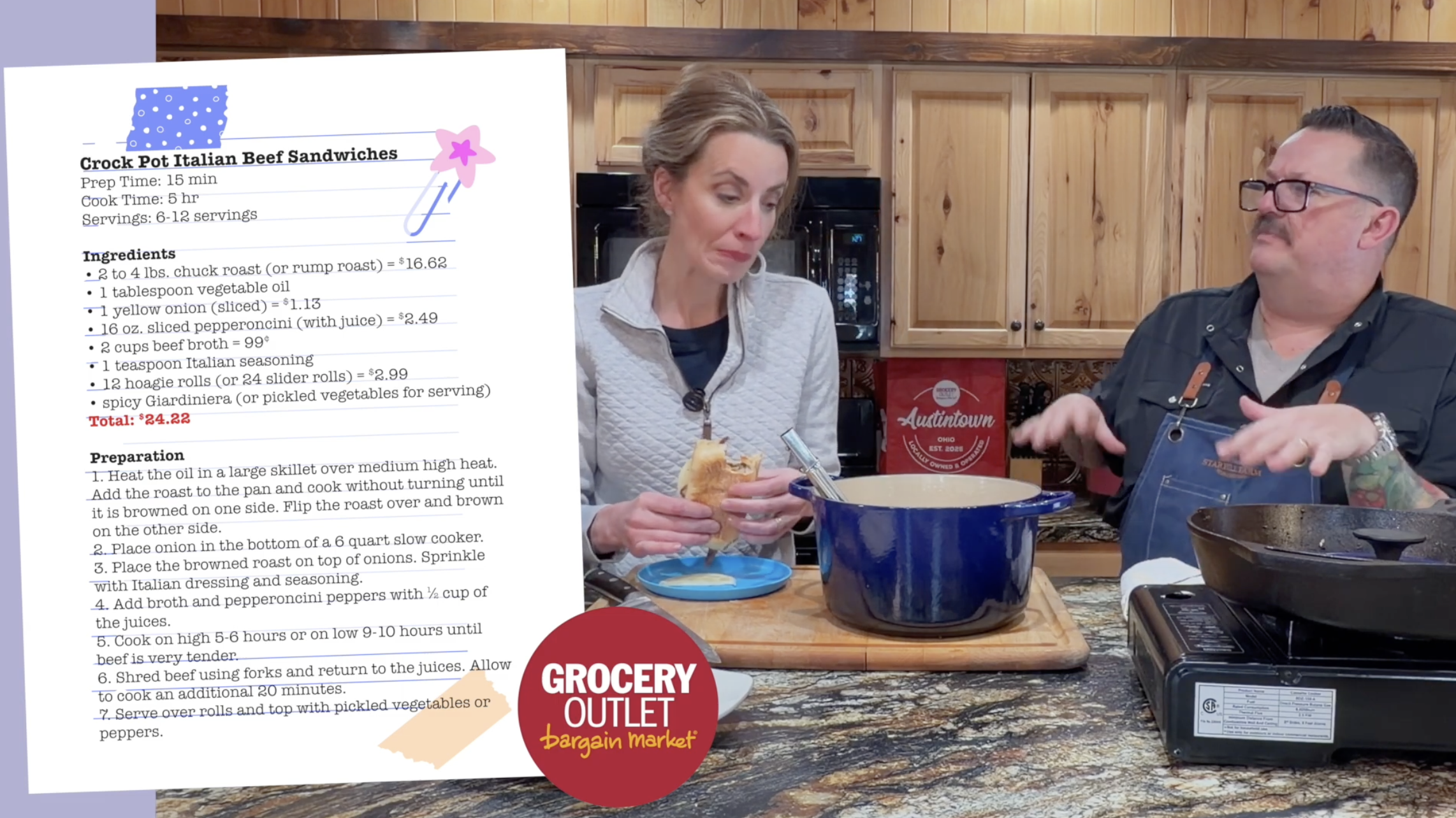 Chef Erik’s ‘Crock Pot Italian Beef Sandwiches’