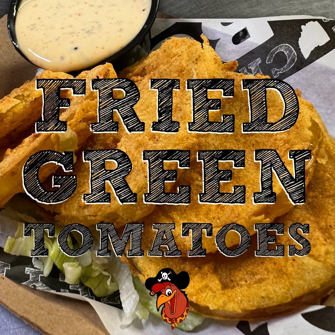 THEY&rsquo;RE BACK, BABY. 🍅💨

Fresh green tomatoes, hand-dipped in buttermilk, dredged in our signature cornmeal breading, and fried hard &rsquo;til golden brown. Served up with a side of our house-made &ldquo;Strutter&rdquo; sauce &mdash; a tangy,