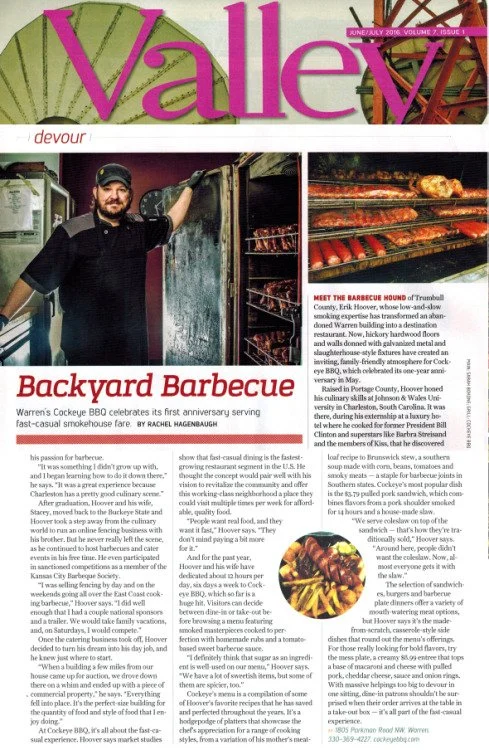Cockeye featured in Valley Magazine