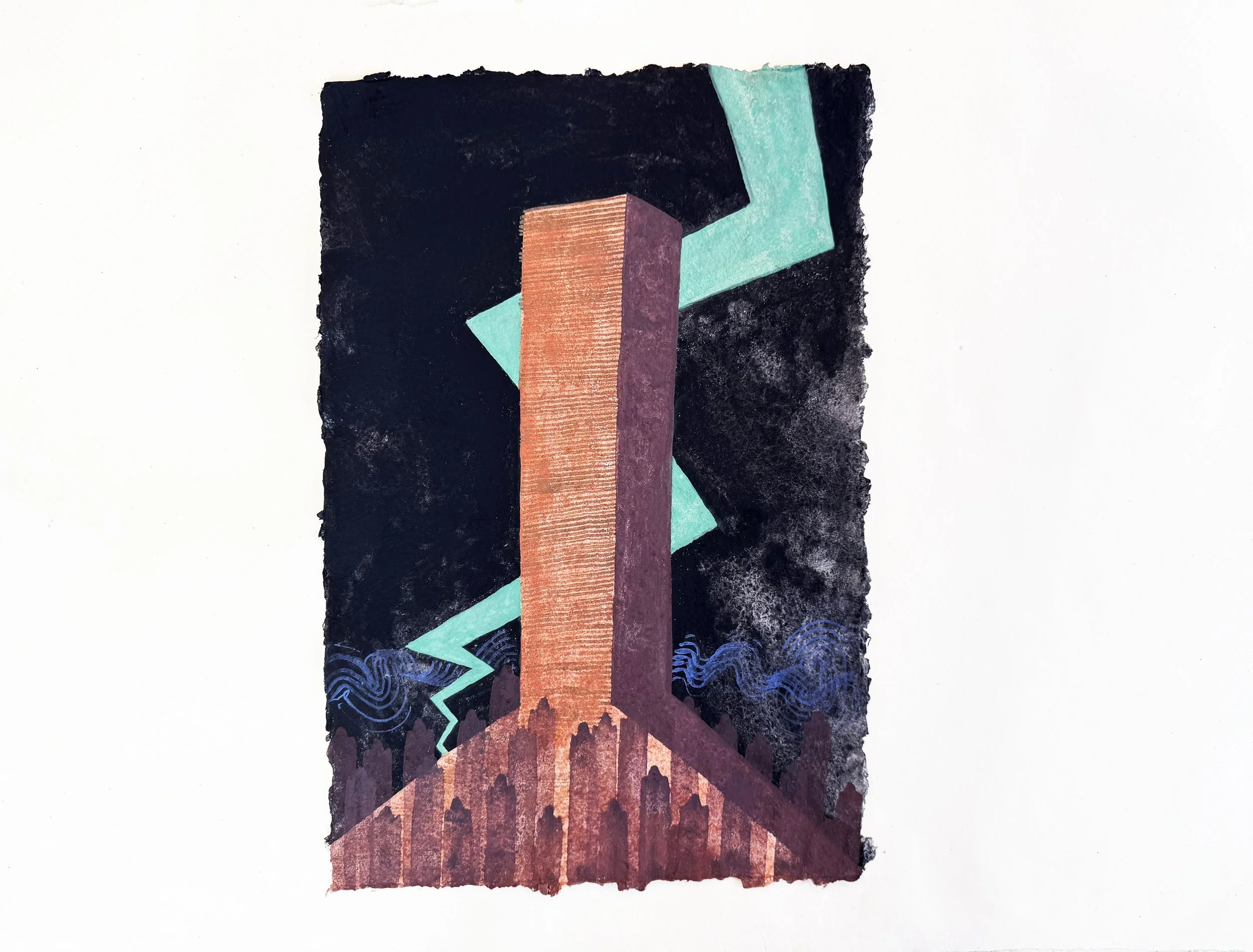 The Tower, 18x12", $200