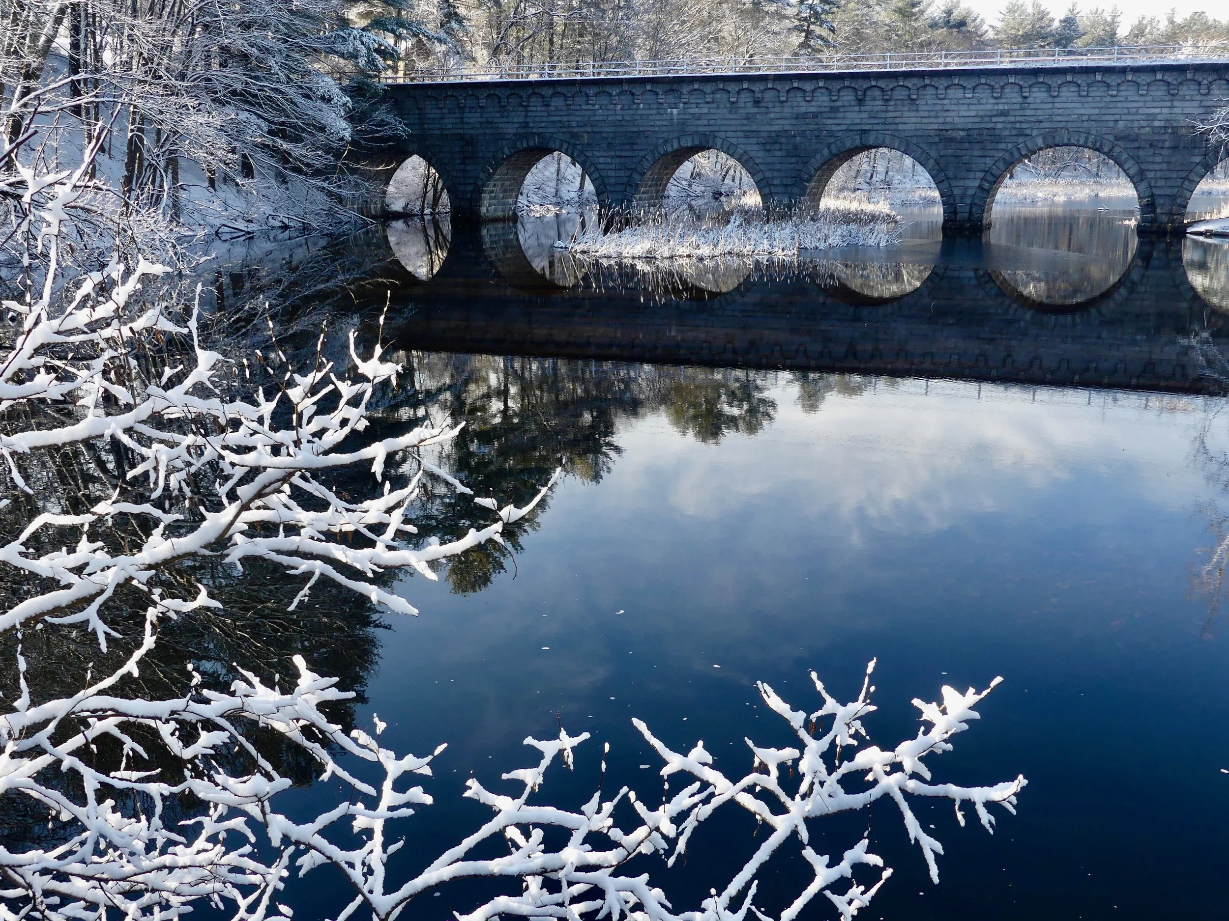 33 - Wachusett Aqueduct after Snow Storm