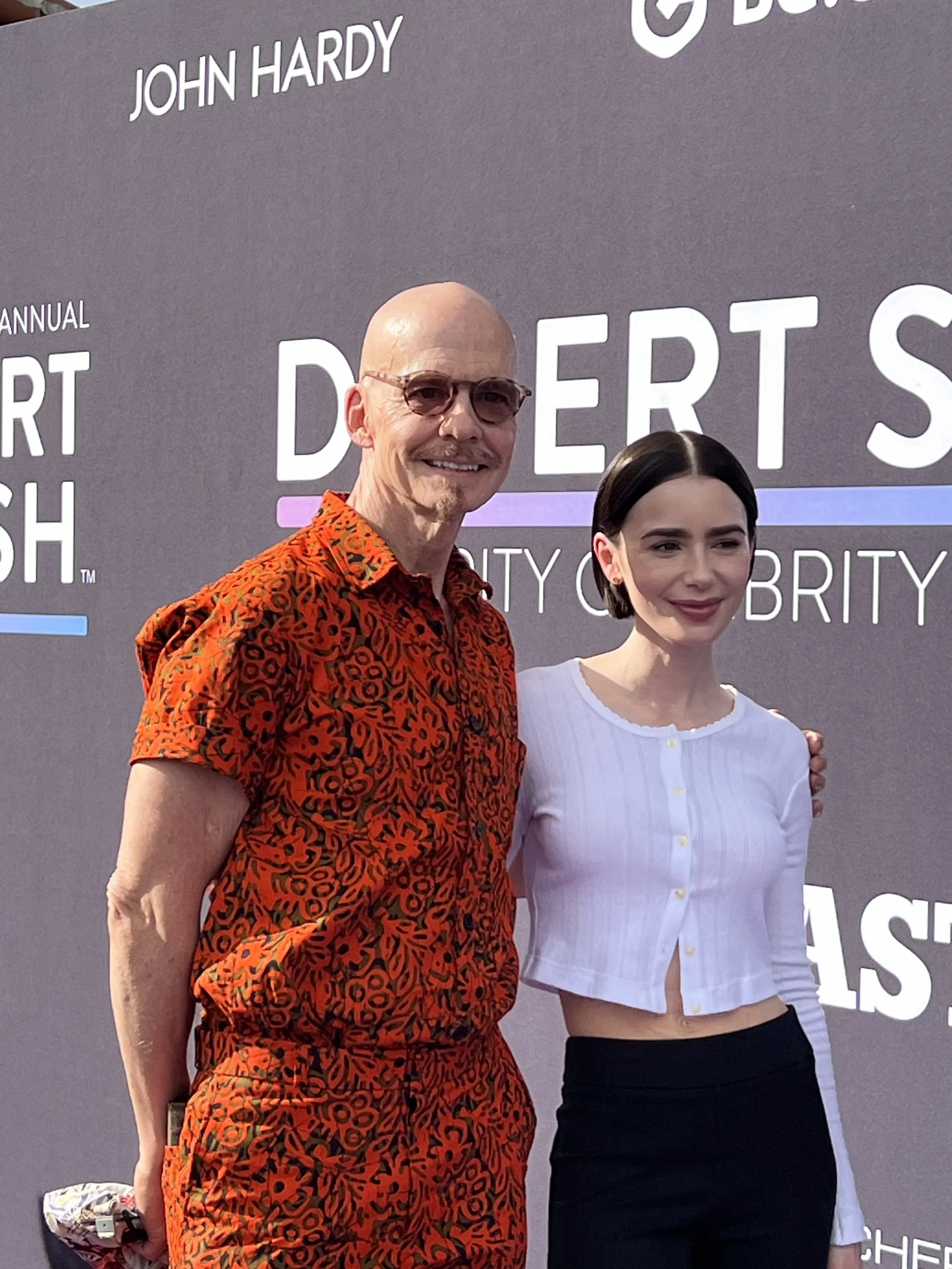 Ambassador Lily Collins and family rise awareness and funds for GO Campaign at Desert Smash