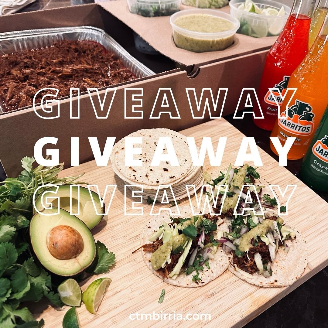🚨Taco Kit Giveaway 🚨 Are y&rsquo;all ready for Super Bowl Sunday? We&rsquo;re giving away a free birria taco kit for Sunday, February 11th ‼️ ⠀⠀⠀⠀⠀⠀⠀⠀⠀⠀⠀⠀ 

To enter like this post &amp; tag 3 friends in the comments. ⠀⠀⠀⠀⠀⠀⠀⠀⠀⠀⠀⠀ 
Winner must b