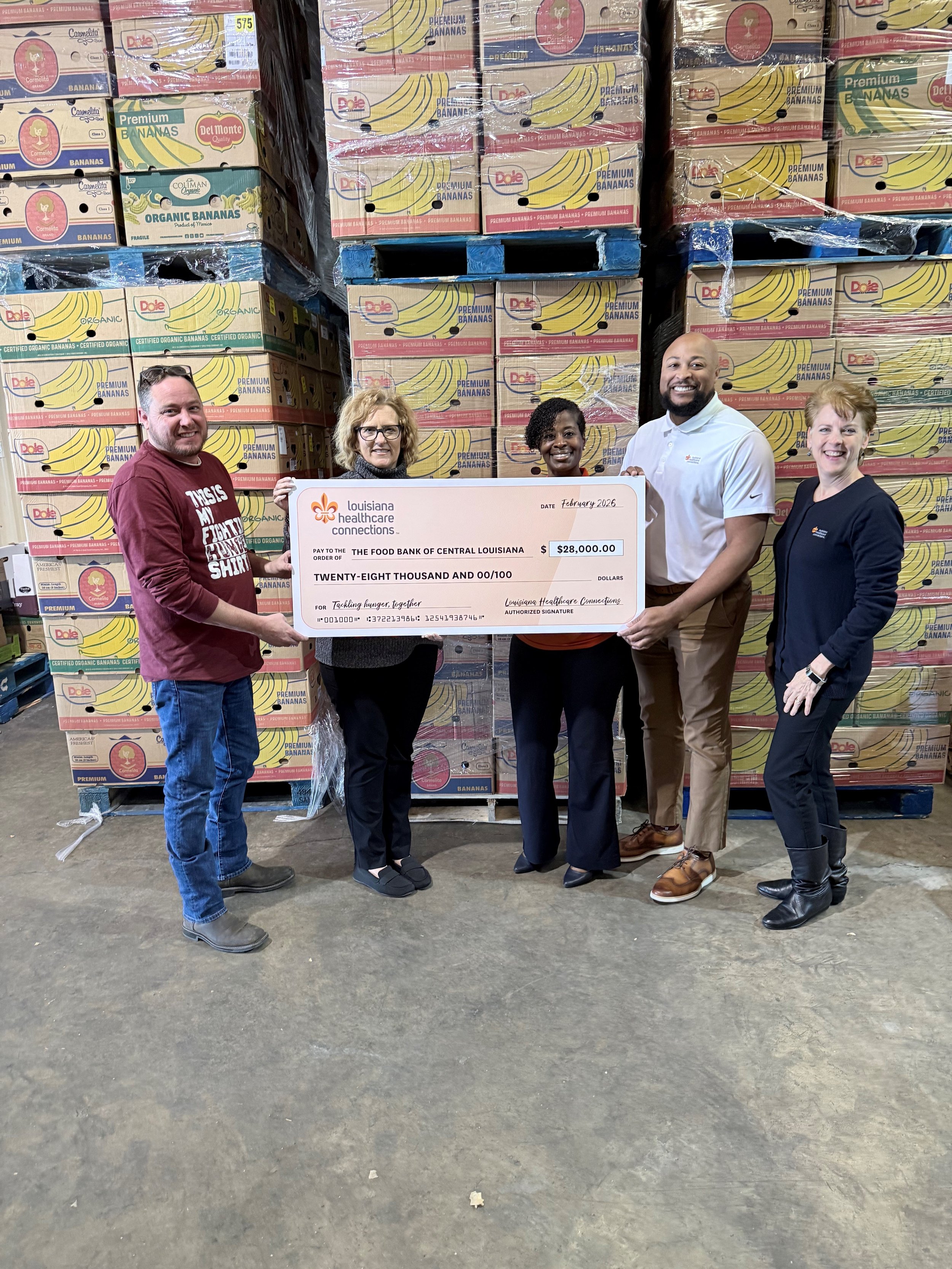 Louisiana Healthcare Connections, Centene Foundation Support Food Bank of Central Louisiana with Emergency Food Assistance Funding