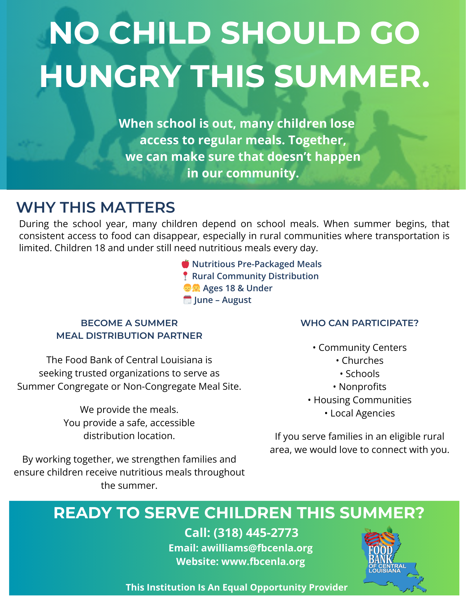 Become a Summer Meal Distribution Partner 