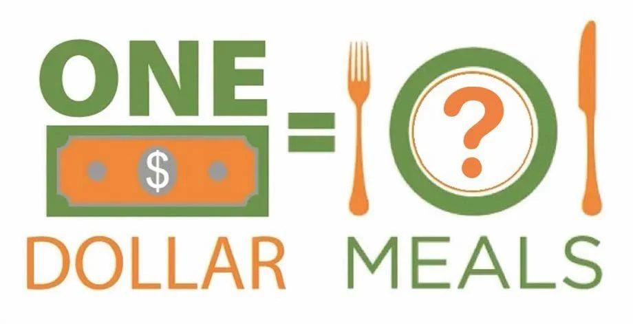 One dollar equals how many meals