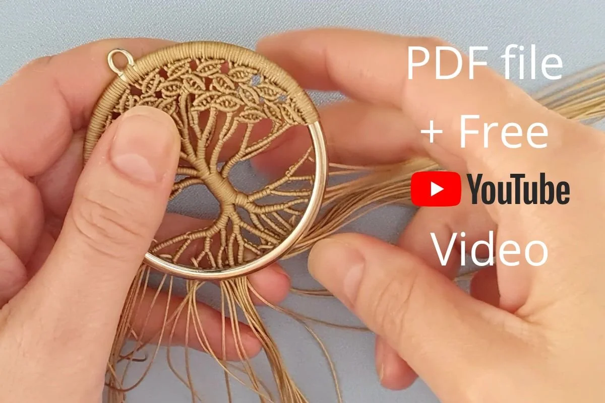 Macrame Tree Pendant DIY