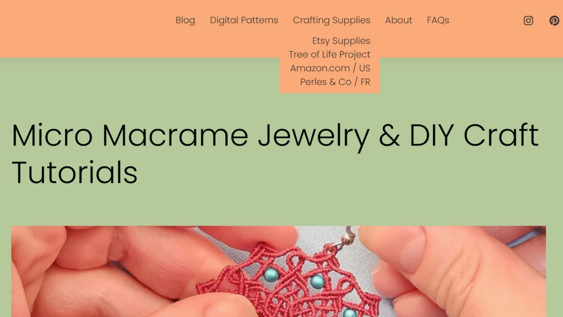 micro macrame crafting supplies