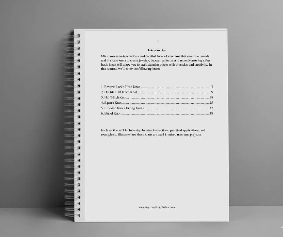 Macramé Knots Guide intro