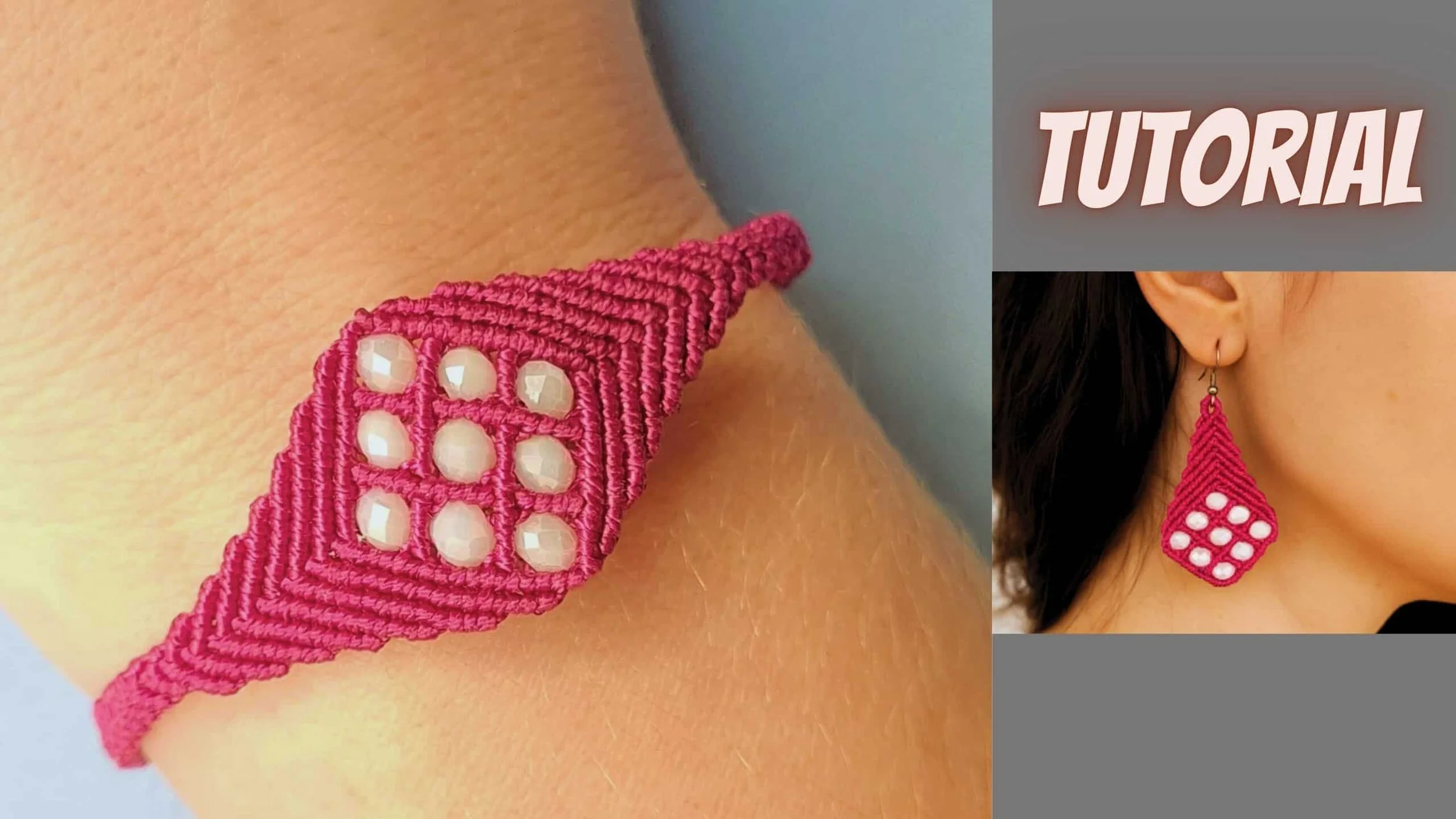 micro macrame bracelet