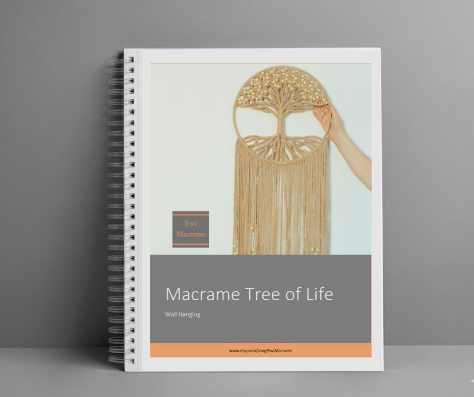 wooden bead macrame tree