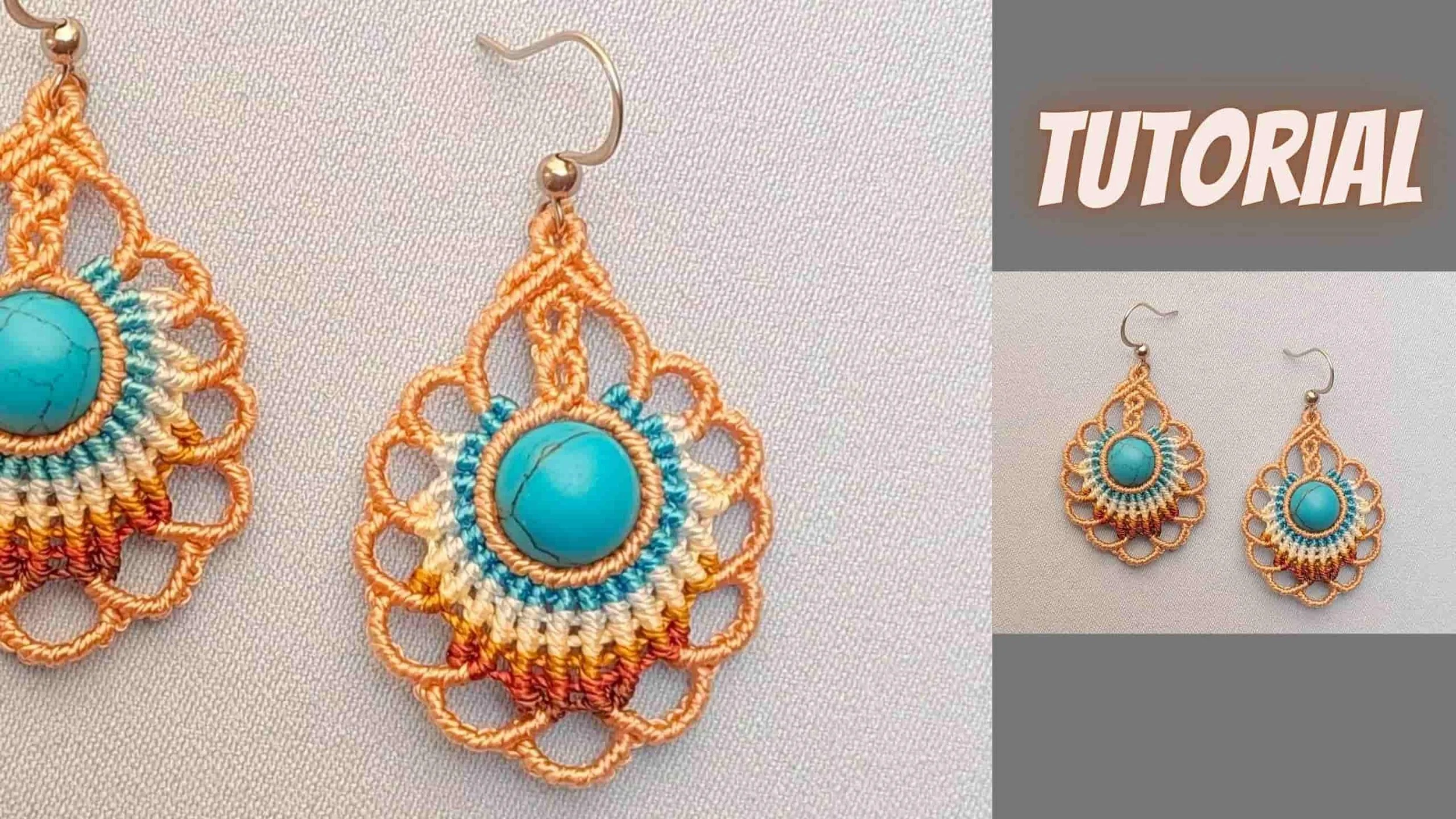 Peacock Eye Earrings Tutorial